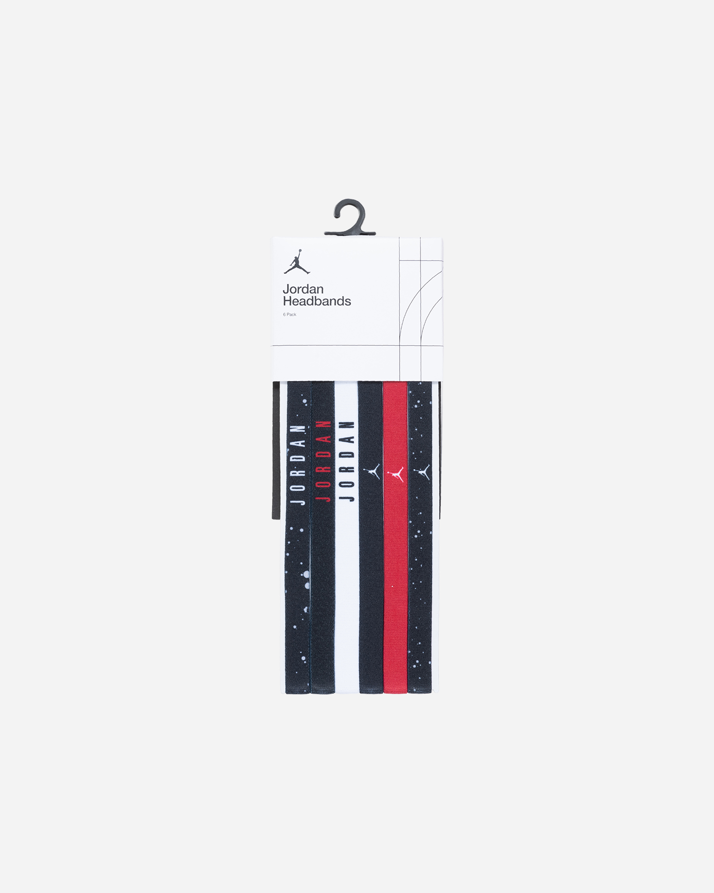 Fascia testa NIKE 6PZ JORDAN ELASTIC  - Color mix - 2 | Cisalfa Sport