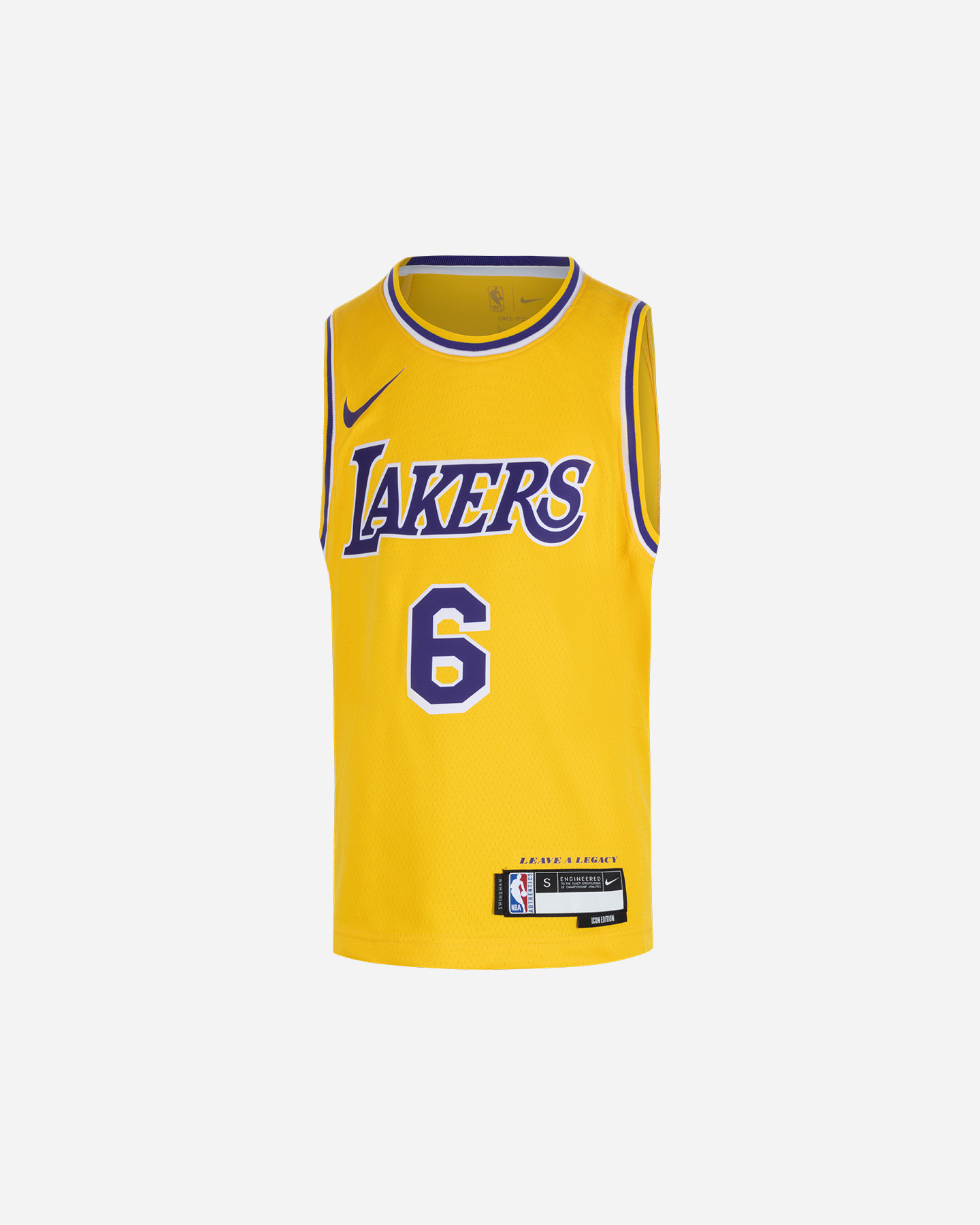 Completo basket NIKE LOS ANGELES LAKERS LEBRON JAMES JR - Giallo - 0 | Cisalfa Sport