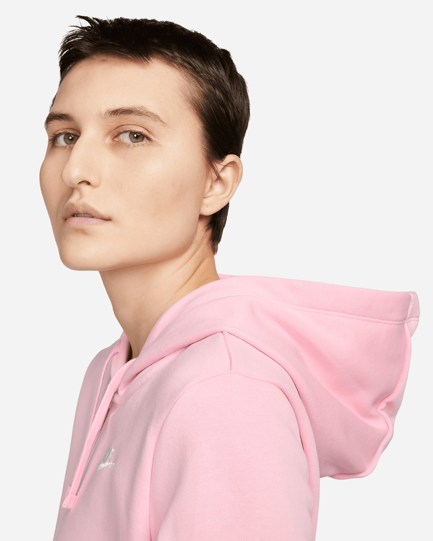 Felpa NIKE CLUB FZ W - Rosa - 3 | Cisalfa Sport