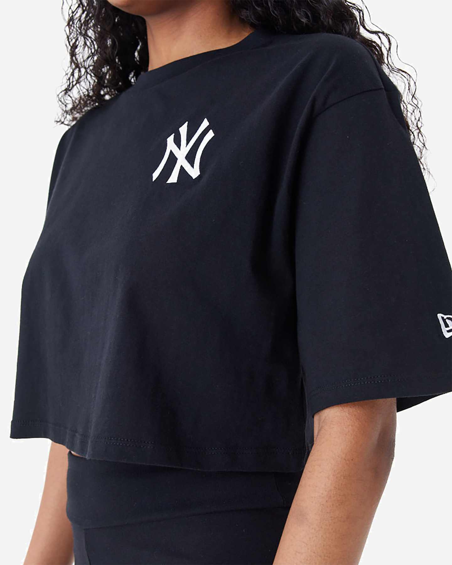 T-shirt NEW ERA CROP NEW YORK YANKEES W - Nero - 5 | Cisalfa Sport