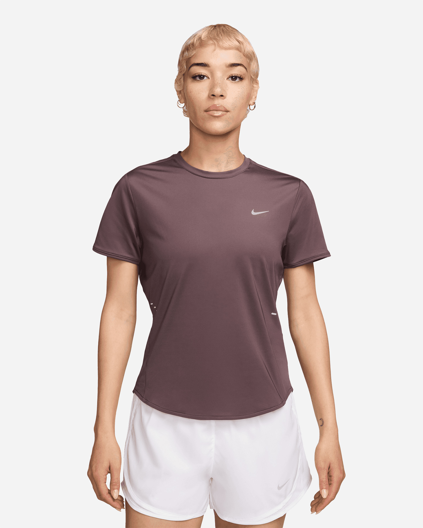 T-shirt running NIKE SWIFT W - Marrone - 0 | Cisalfa Sport