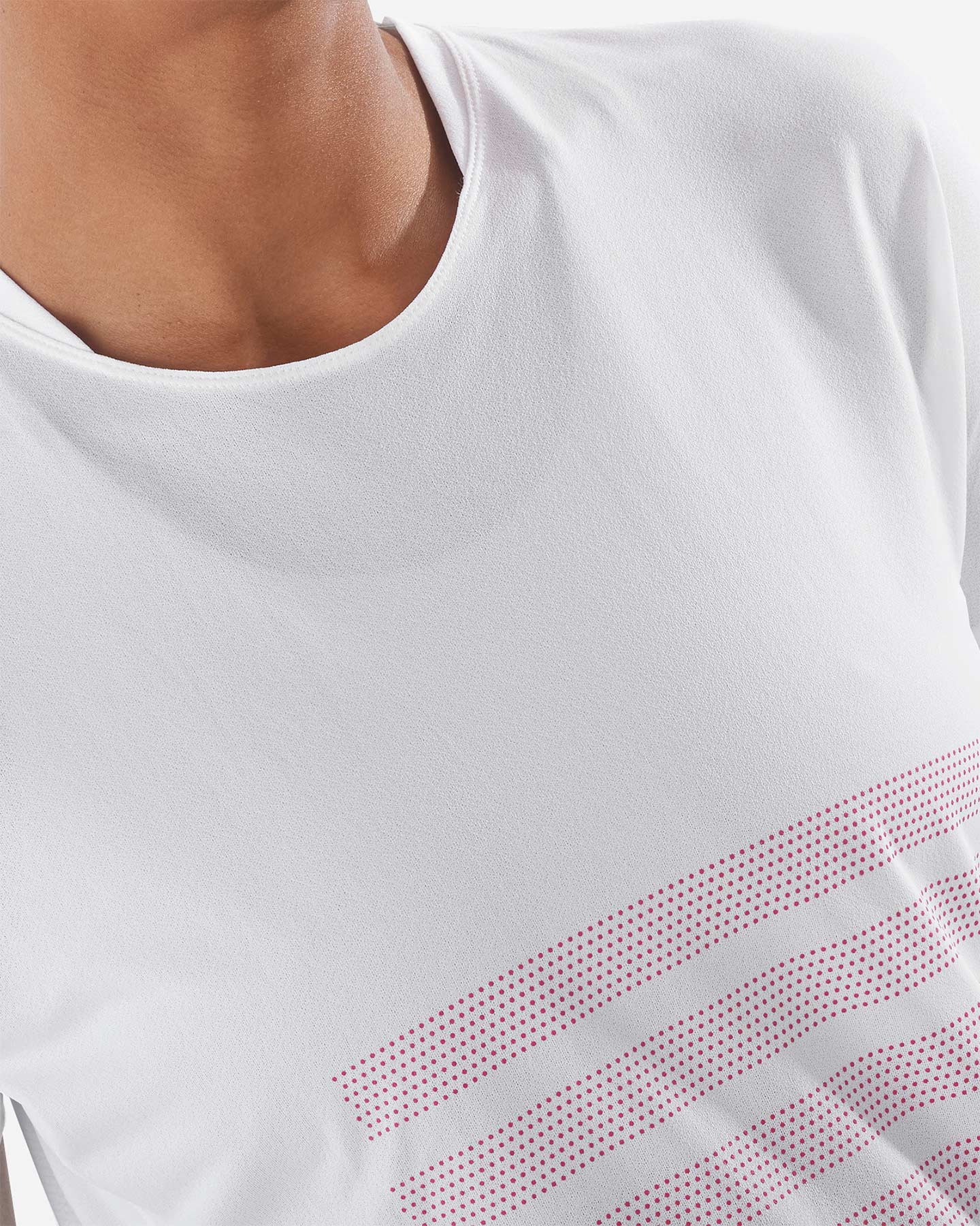 T-shirt running SALOMON SENSE AERO GFX W - Bianco - 3 | Cisalfa Sport