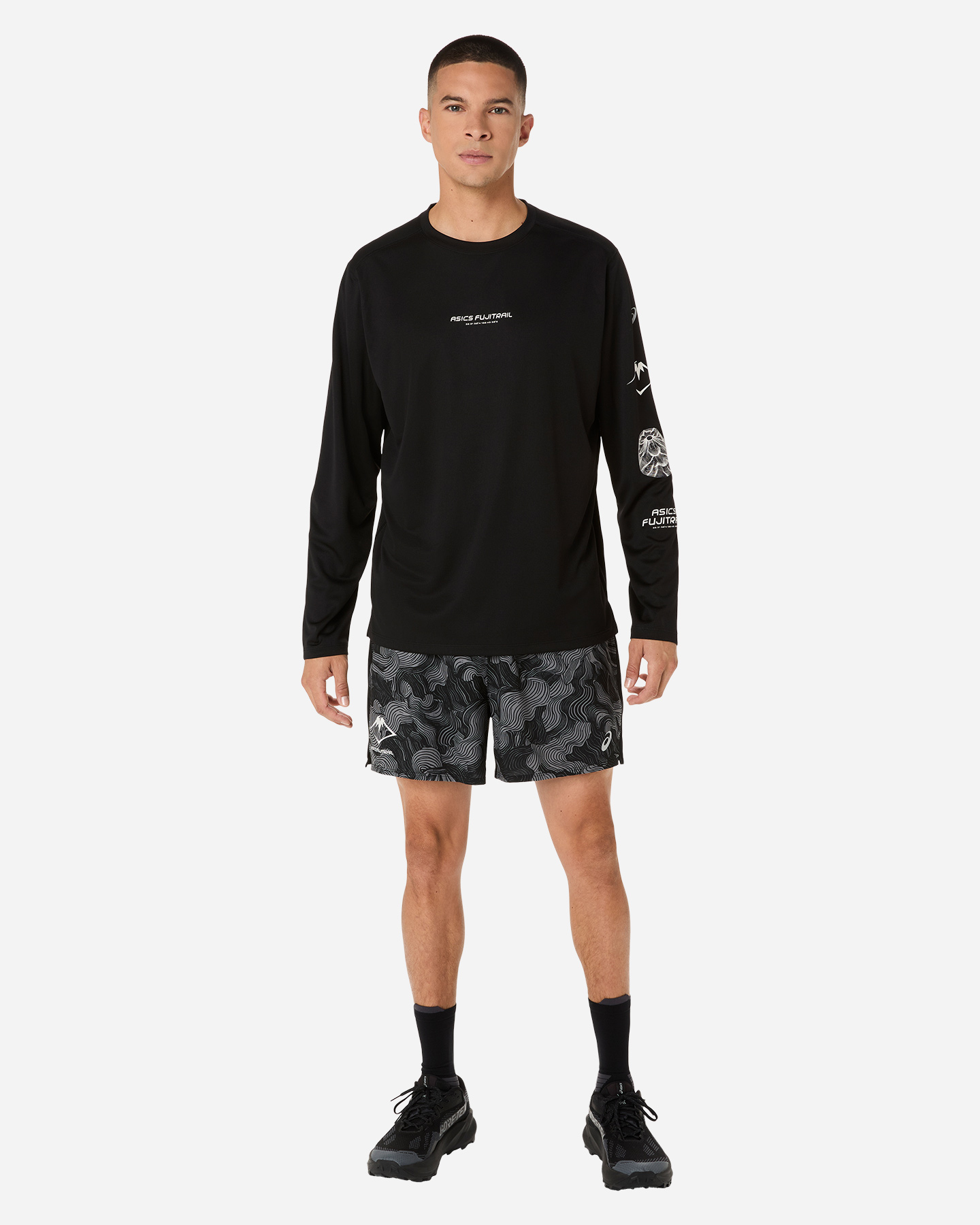 Short running ASICS FUJITRAIL M - Nero - 3 | Cisalfa Sport