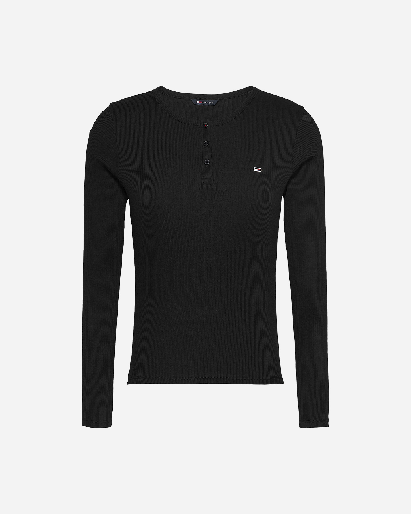 T-shirt TOMMY HILFIGER SLIM BUTTON W - Nero - 0 | Cisalfa Sport