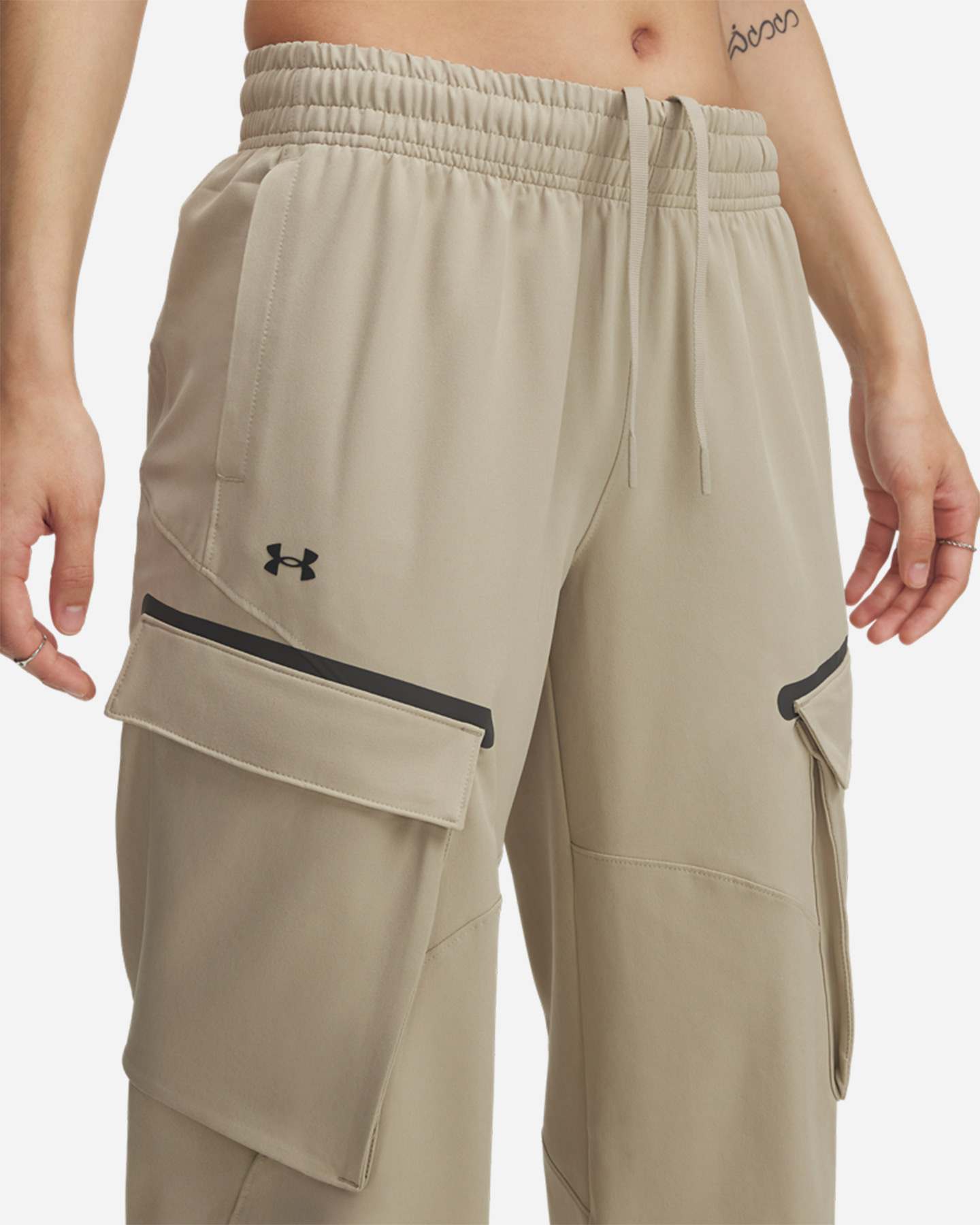 Pantalone UNDER ARMOUR UNSTOPPABLE W - Beige - 3 | Cisalfa Sport