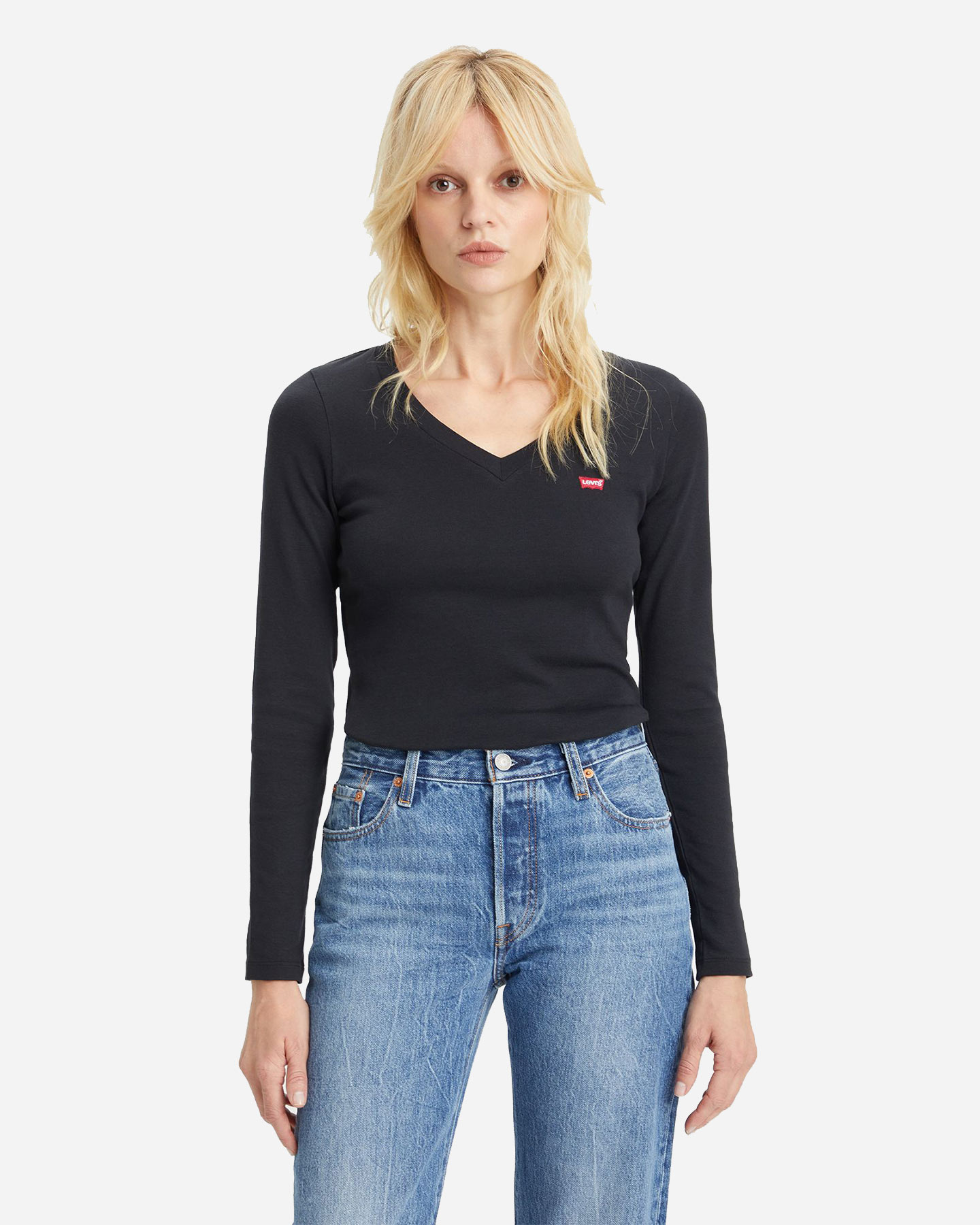 T-shirt LEVI'S V LOGO CHESTIT W - Nero - 0 | Cisalfa Sport