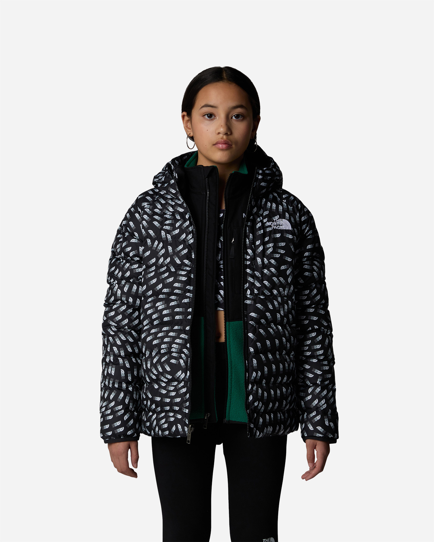 Giubbotto THE NORTH FACE REVERSIBLE PERRITO JR - Nero - 3 | Cisalfa Sport