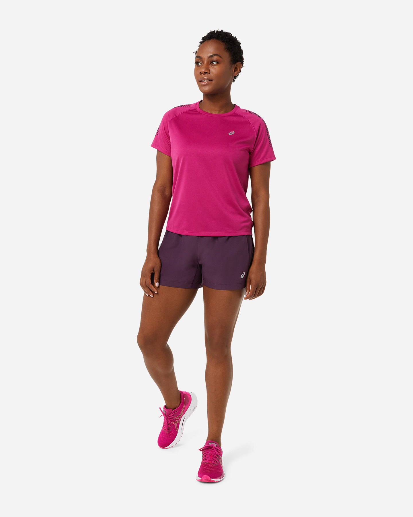 Short running ASICS ICON 4IN W - Viola - 5 | Cisalfa Sport