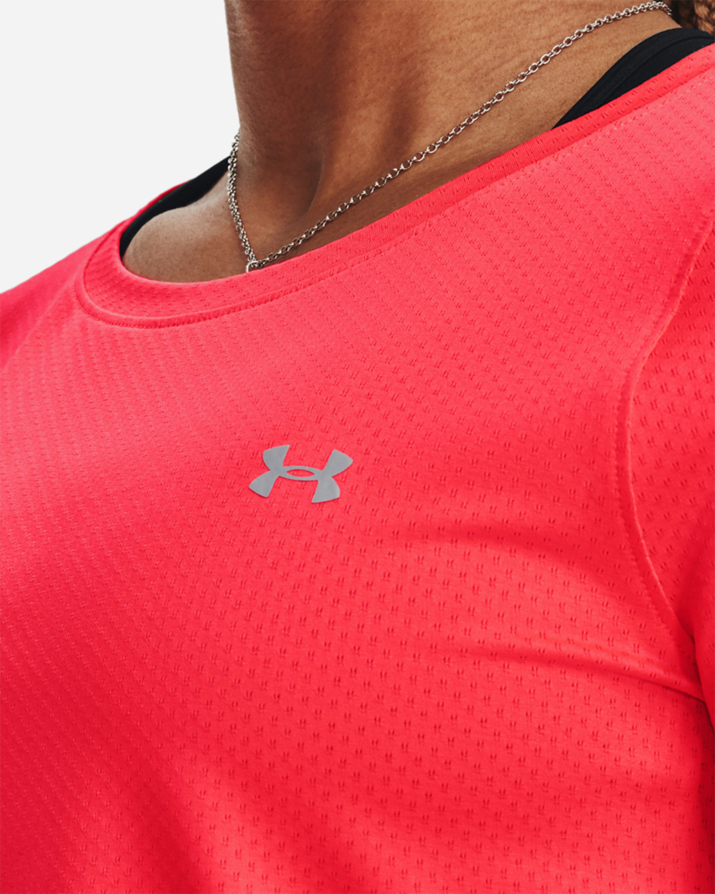 T-shirt training UNDER ARMOUR HEATGEAR SMALL LOGO W - Rosso - 3 | Cisalfa Sport