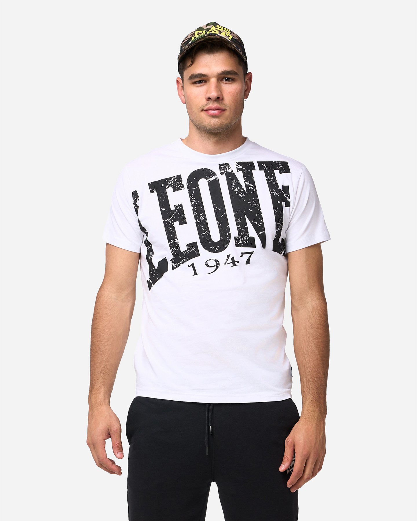 Leone Big Logo M - T-shirt - Uomo - Bianco