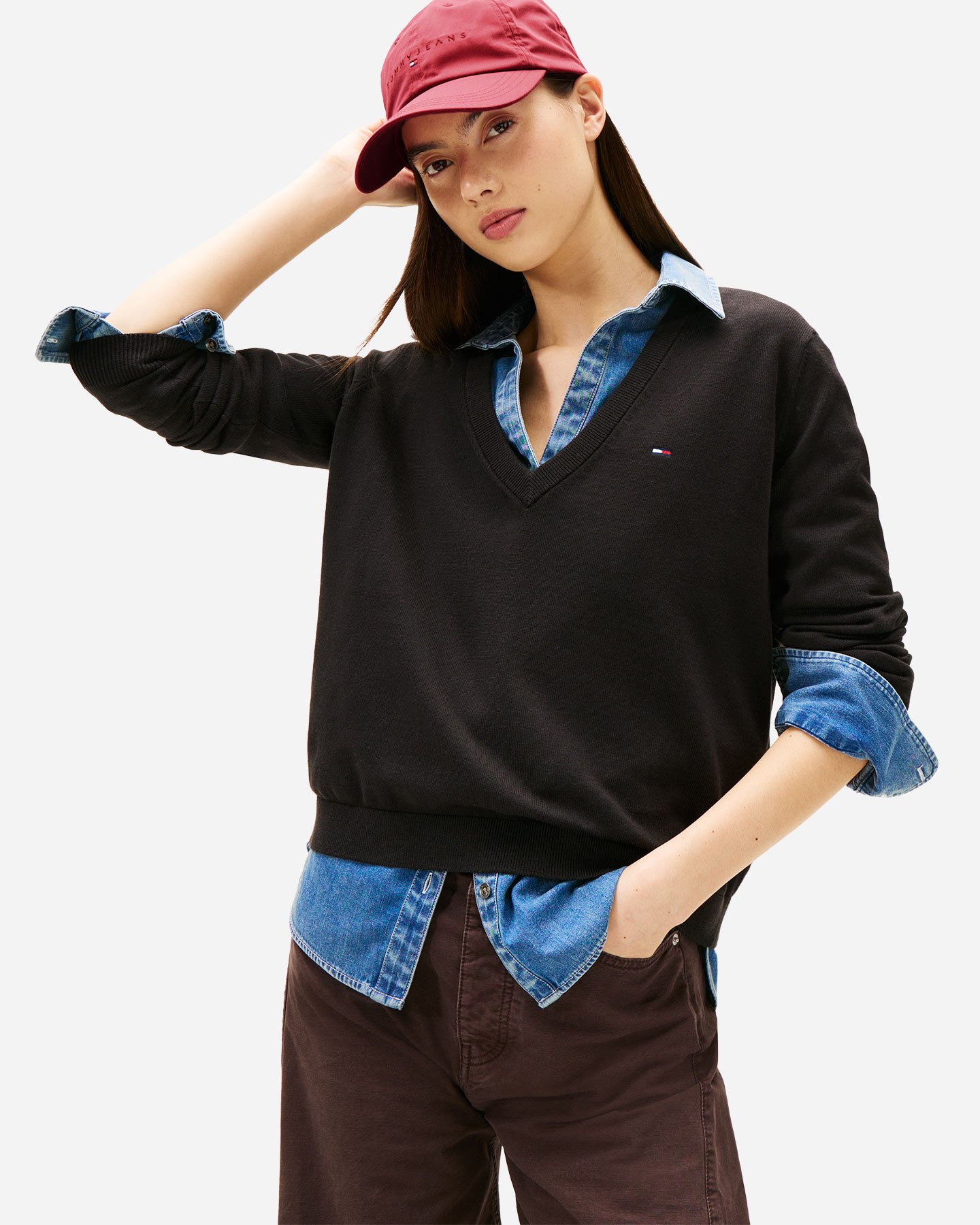 Maglione TOMMY HILFIGER ESSENTIAL W - Nero - 1 | Cisalfa Sport