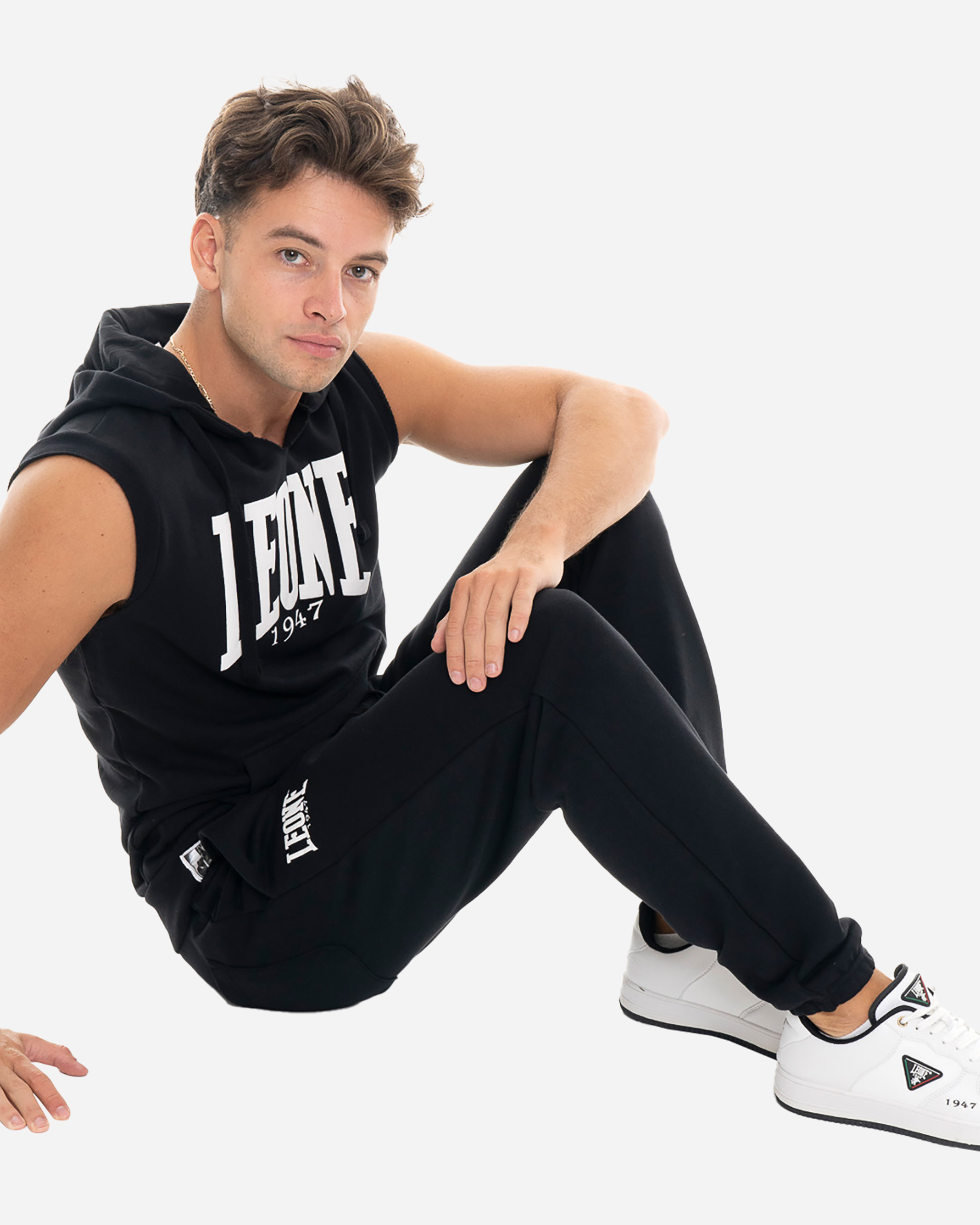 Pantalone LEONE SMALL LOGO M - Nero - 2 | Cisalfa Sport