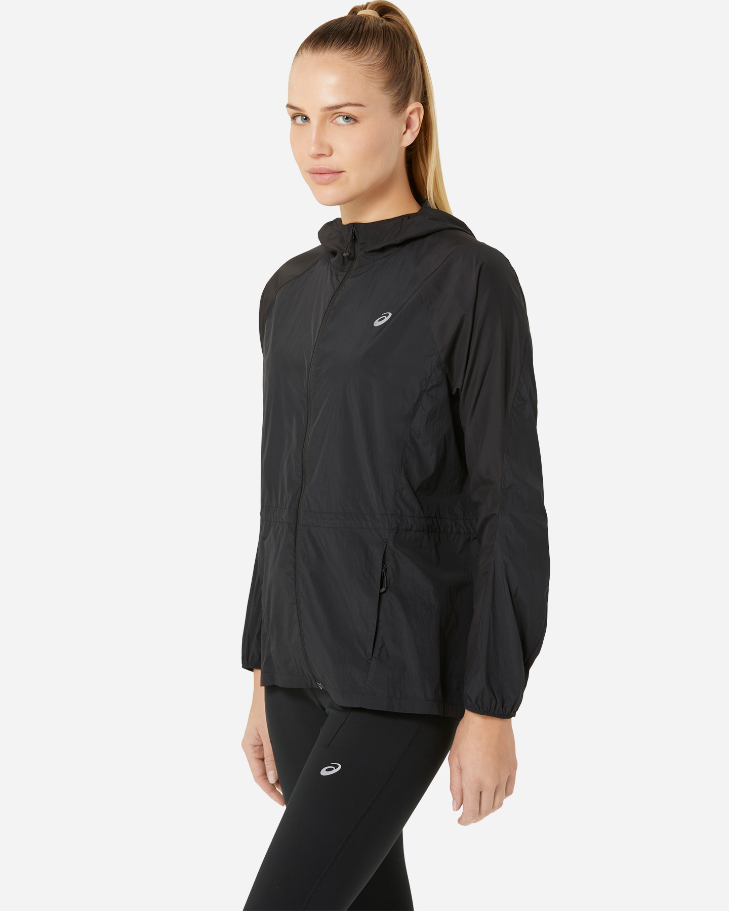 Giacca running ASICS ROAD PACKABLE W - Nero - 1 | Cisalfa Sport
