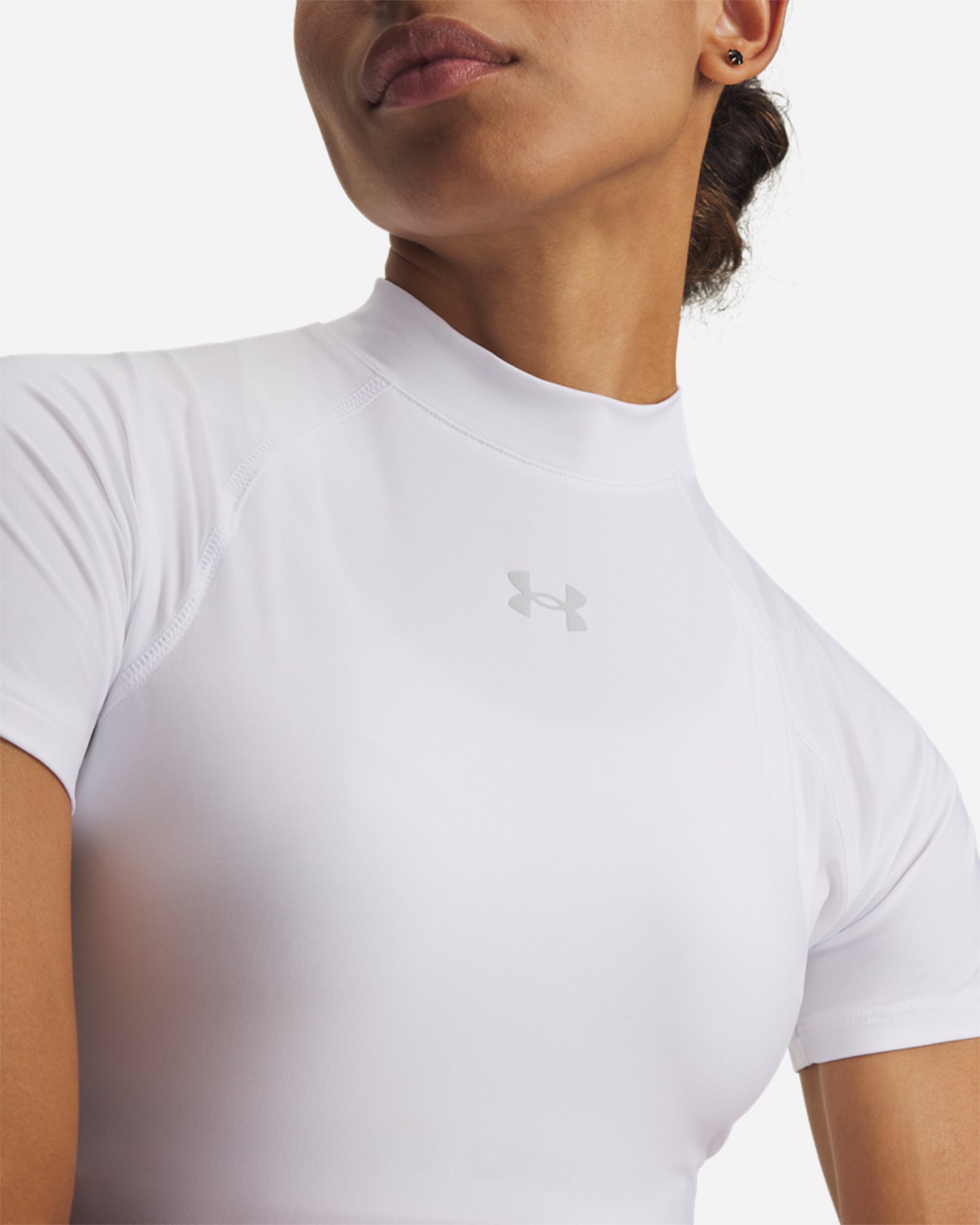T-shirt training UNDER ARMOUR HEATGEAR W - Bianco - 2 | Cisalfa Sport