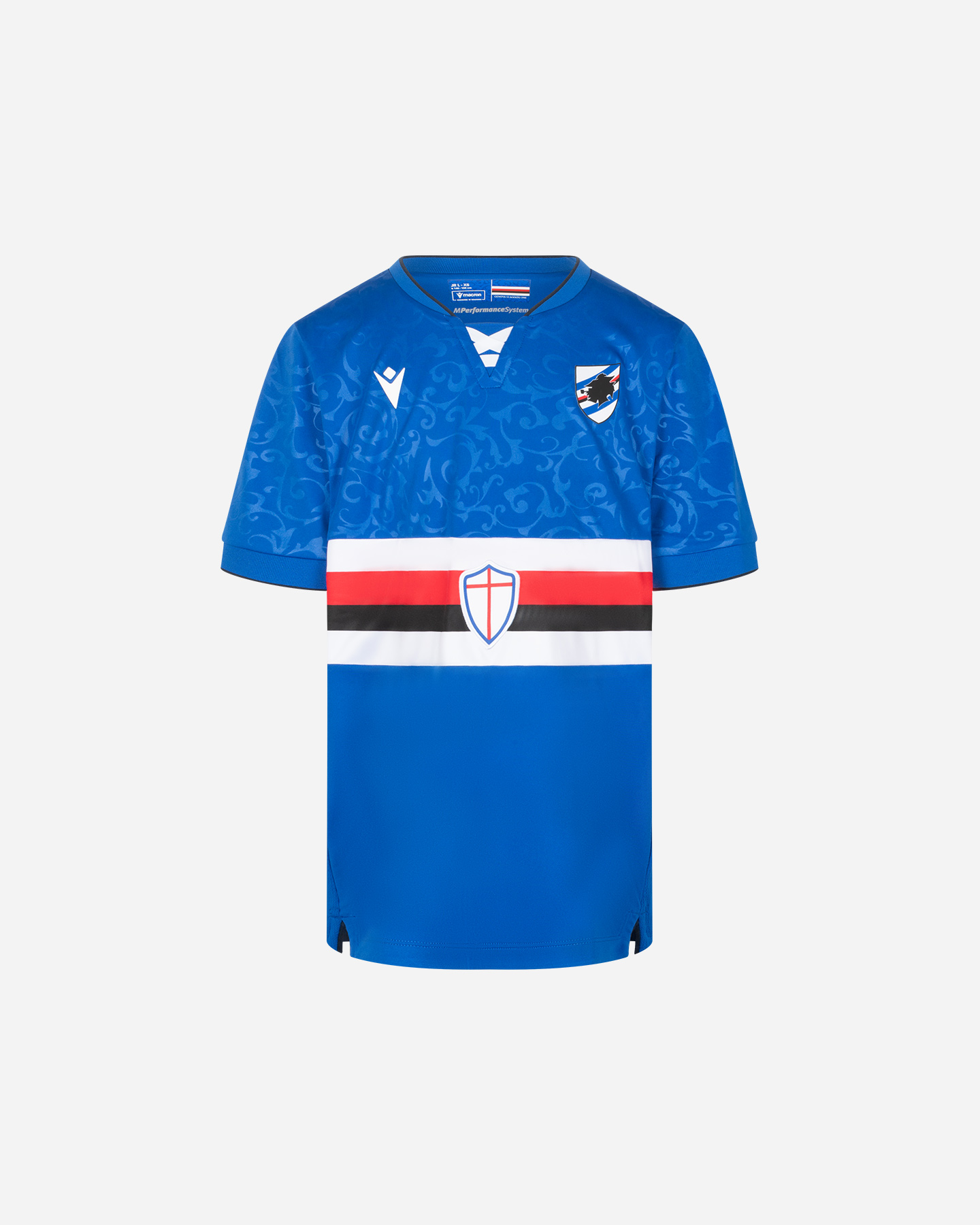 Maglia calcio ufficiale MACRON SAMPDORIA HOME 24-25 JR - Color mix - 0 | Cisalfa Sport