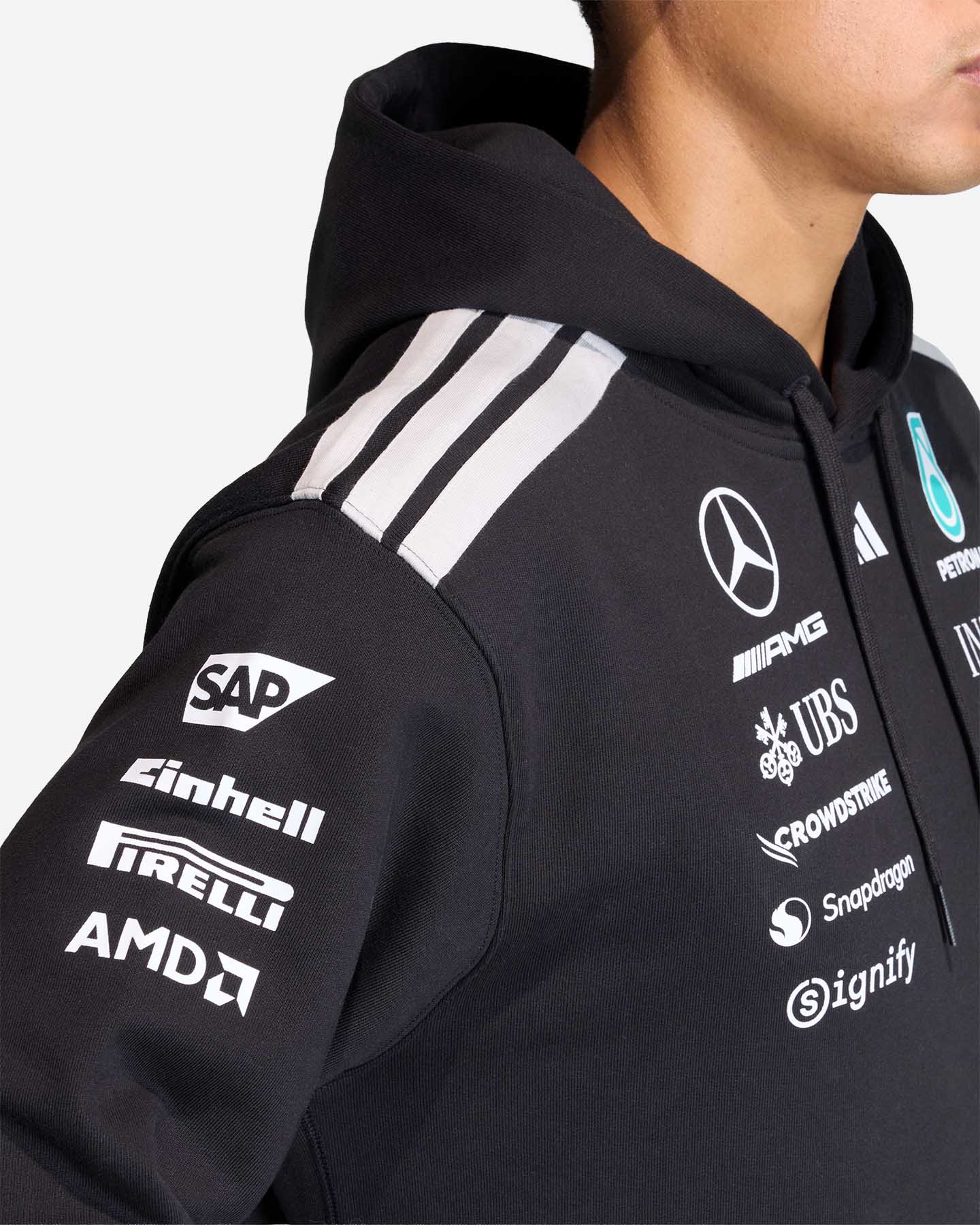 Felpa ADIDAS MERCEDES DNA M - Nero - 4 | Cisalfa Sport