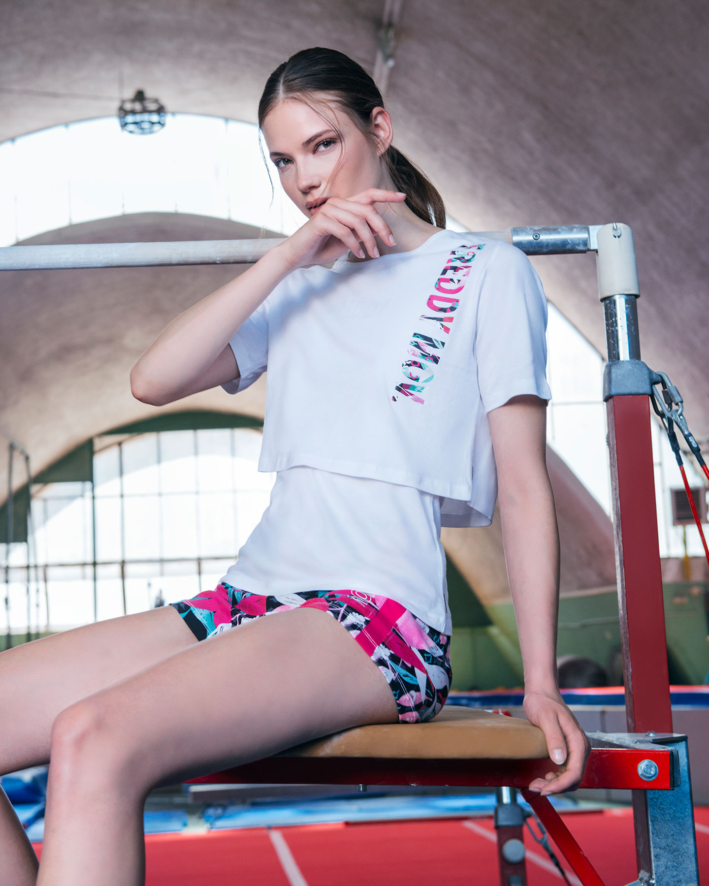 Short training FREDDY JERSONE AOP FLOWERS W - Color mix - 2 | Cisalfa Sport