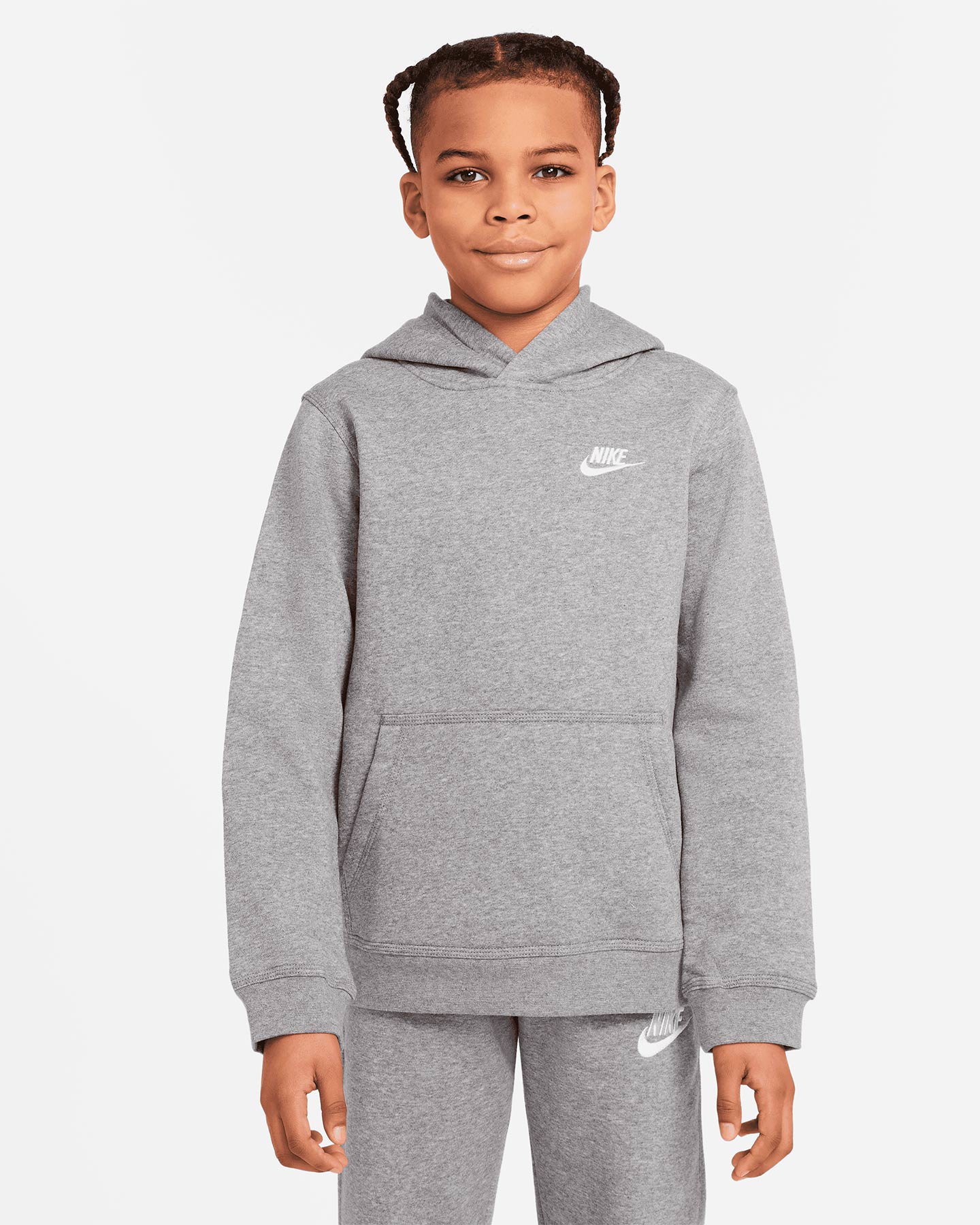 Felpa NIKE CLUB JR - Grigio - 0 | Cisalfa Sport