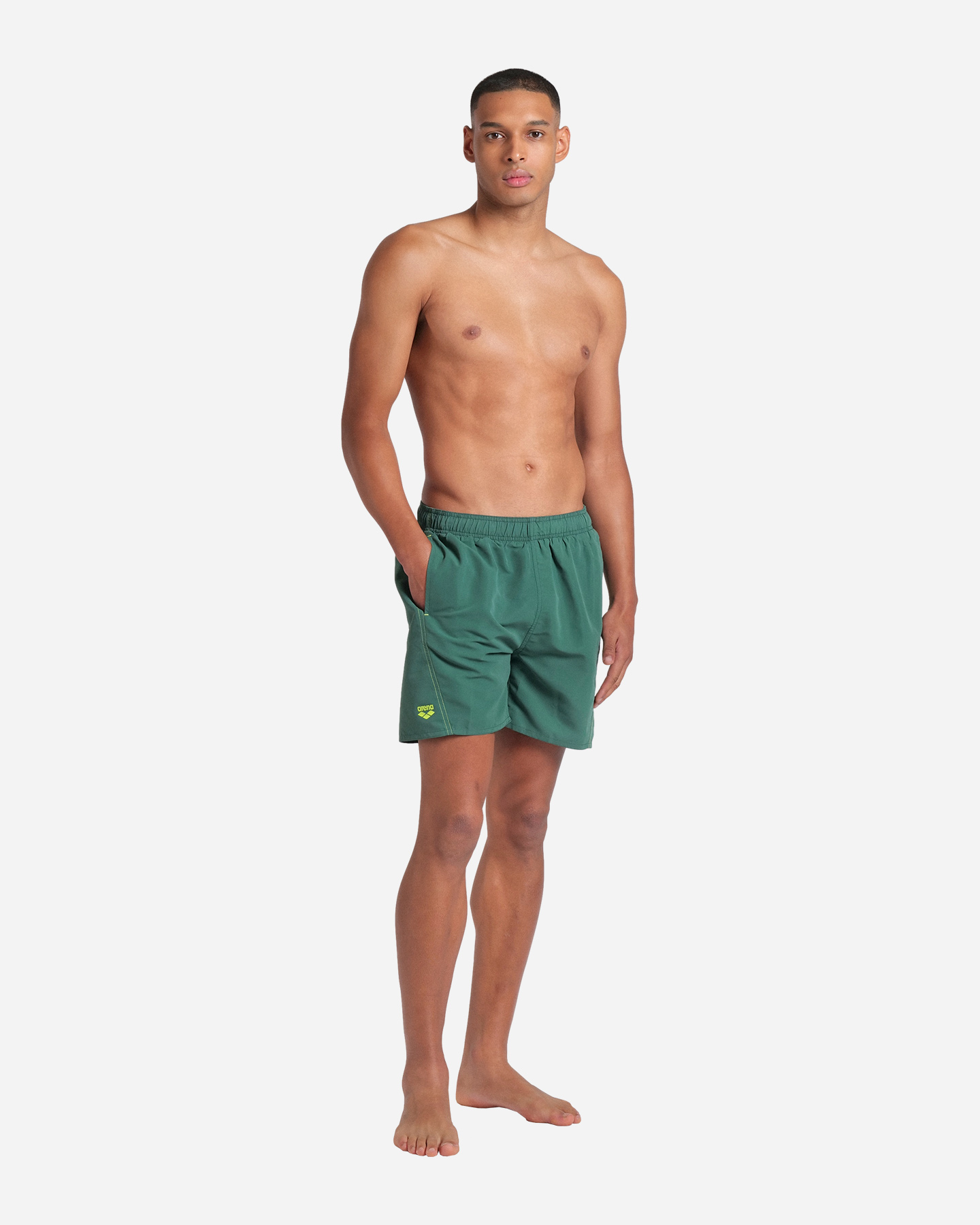 Boxer mare ARENA FUNDAMENTALS LOGO M - Verde - 2 | Cisalfa Sport