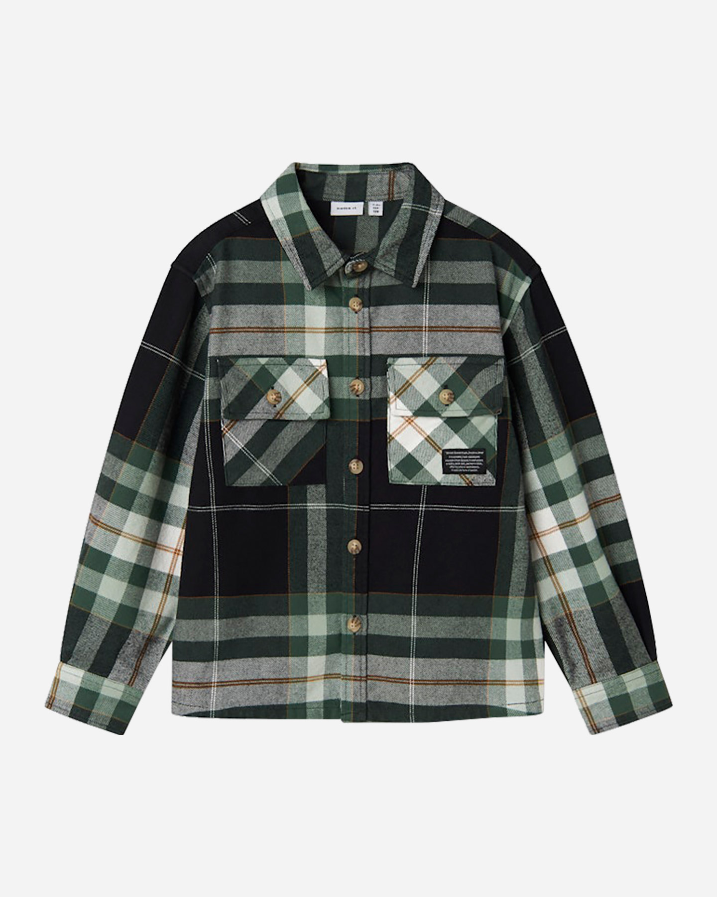 Camicia NAME IT CHECK JR - Verde - 0 | Cisalfa Sport