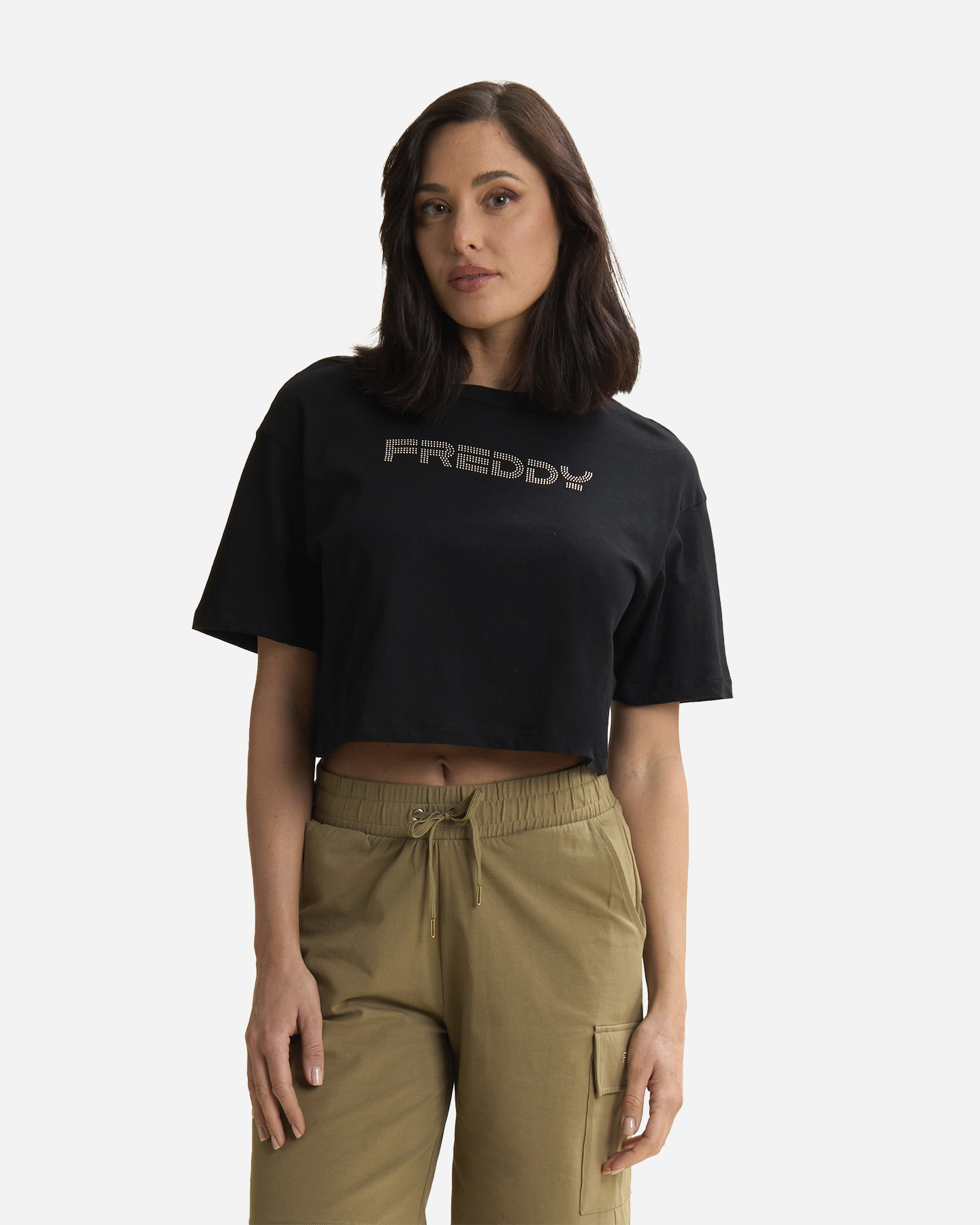 T-shirt FREDDY CROP W - Nero - 2 | Cisalfa Sport