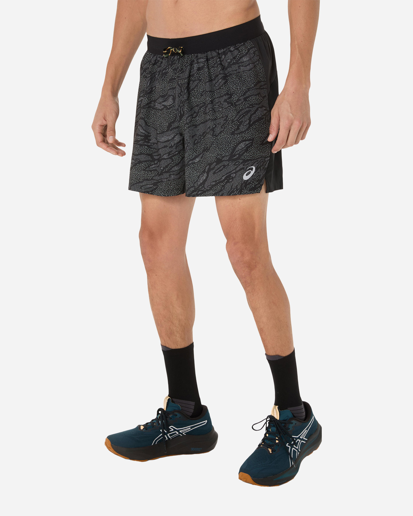 Short running ASICS FUJITRAIL ALL OVER PRINT M - Nero - 1 | Cisalfa Sport