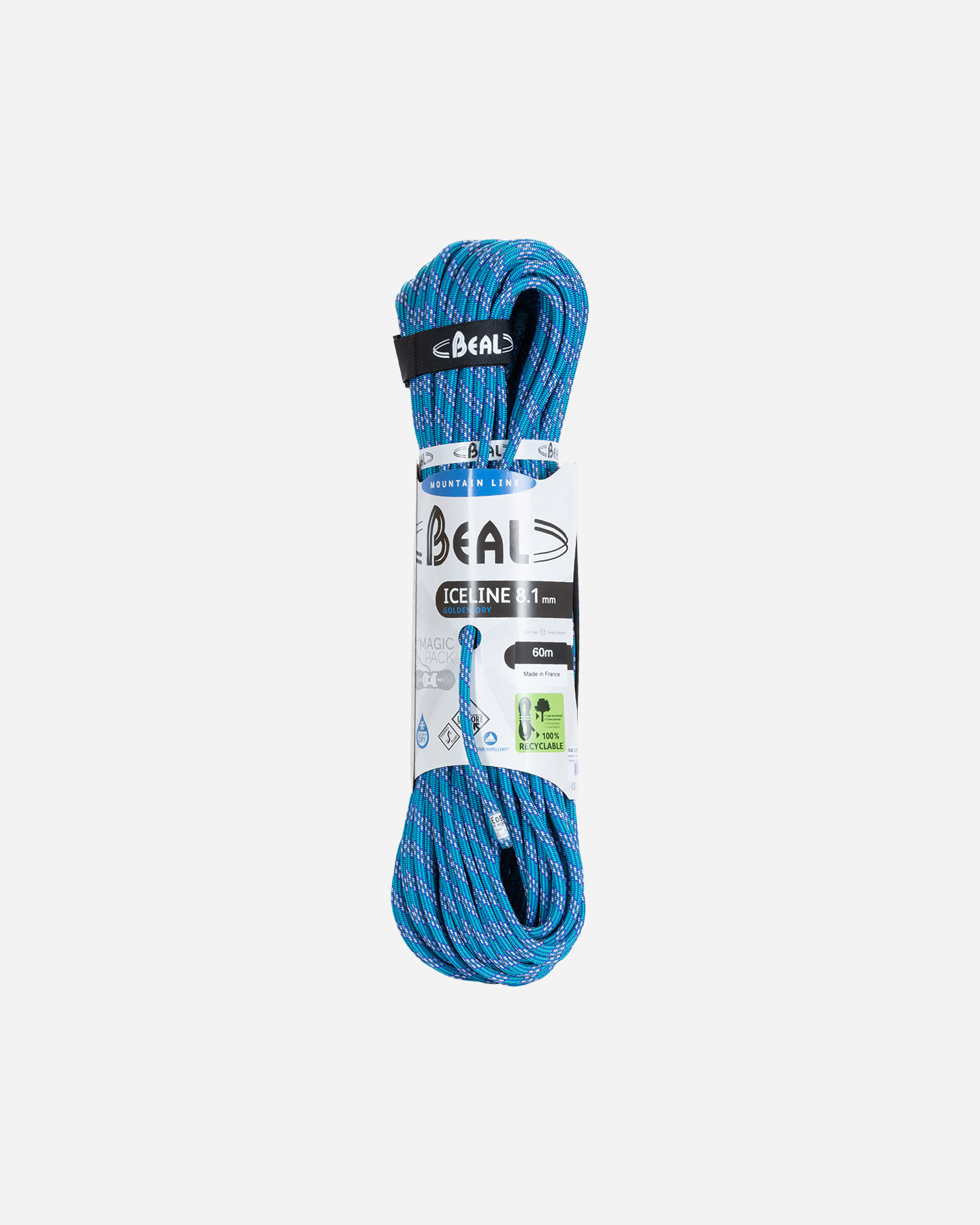 Corda BEAL ICE LINE 8,1 60MT GD  - Verde - 0 | Cisalfa Sport