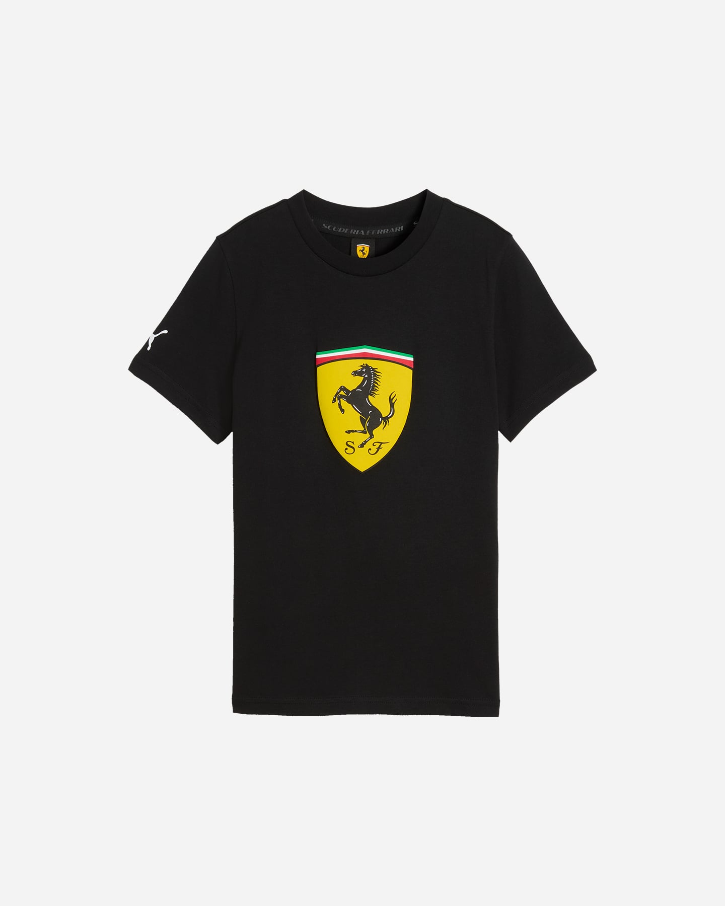 T-shirt PUMA FERRARI SPORTSW COLORED SHIELD JR - Nero - 0 | Cisalfa Sport