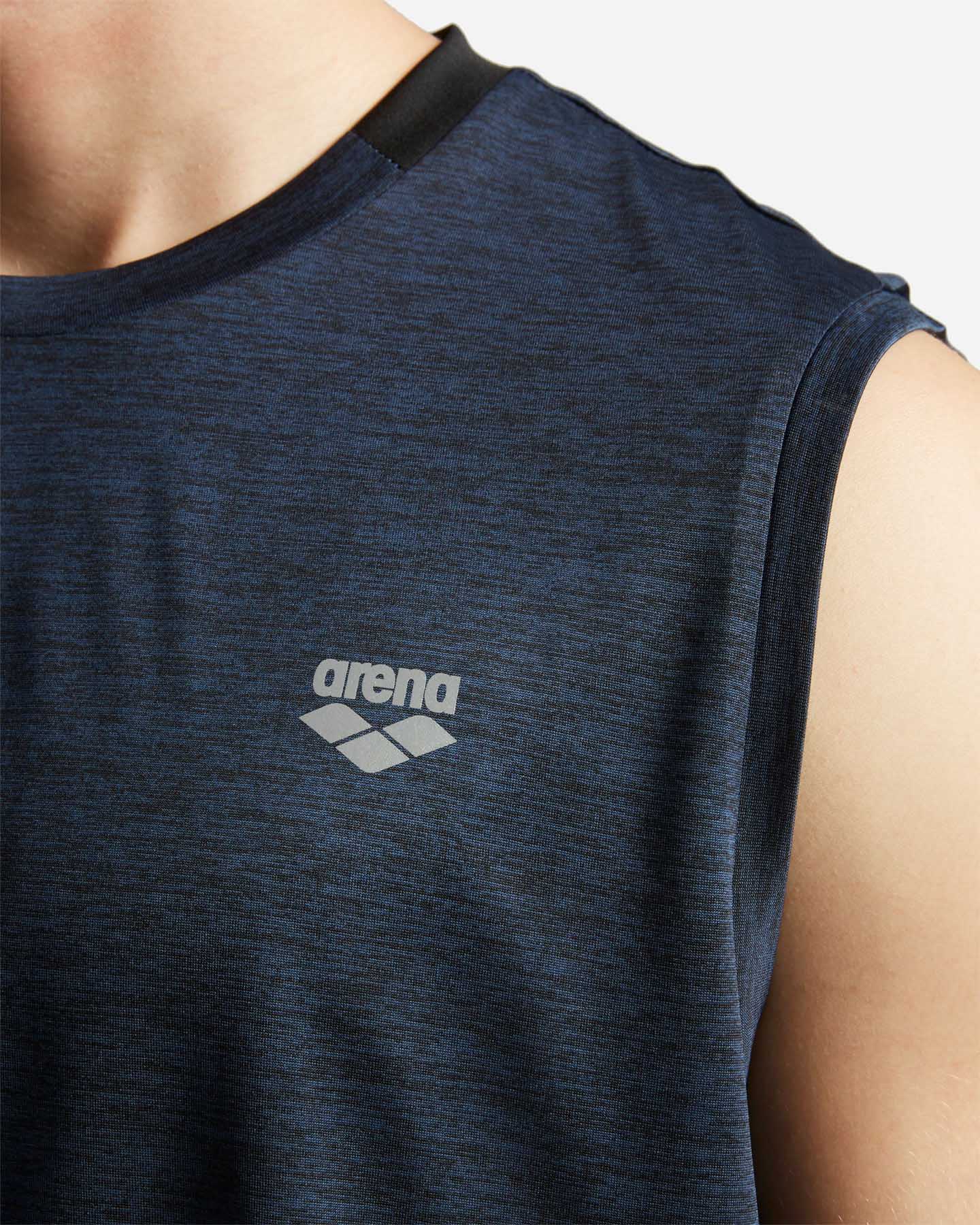 Canotta training ARENA BASIC LINE M - Blu - 4 | Cisalfa Sport