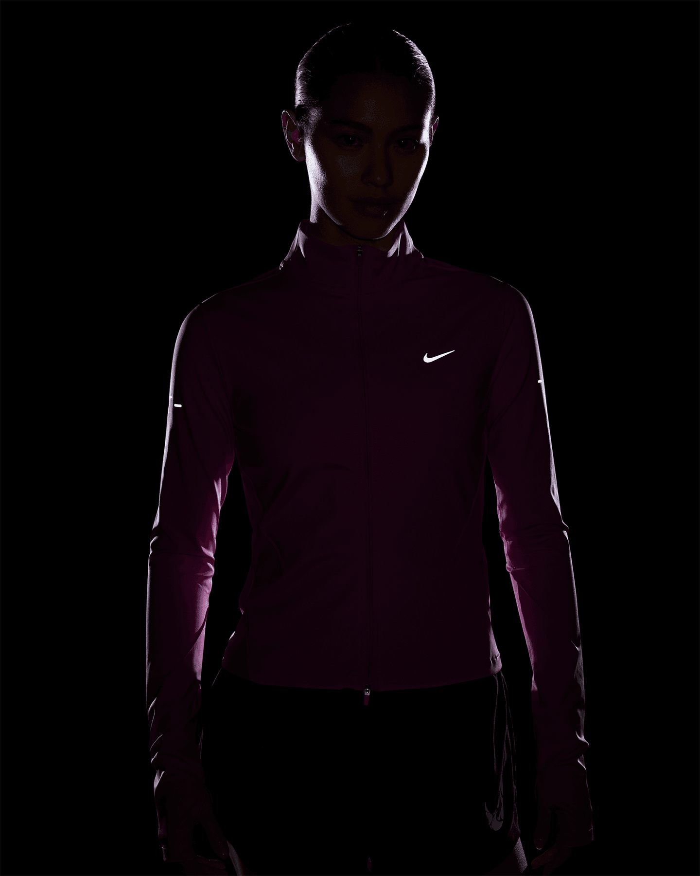 Maglia running NIKE SWIFT LS W - Viola - 3 | Cisalfa Sport