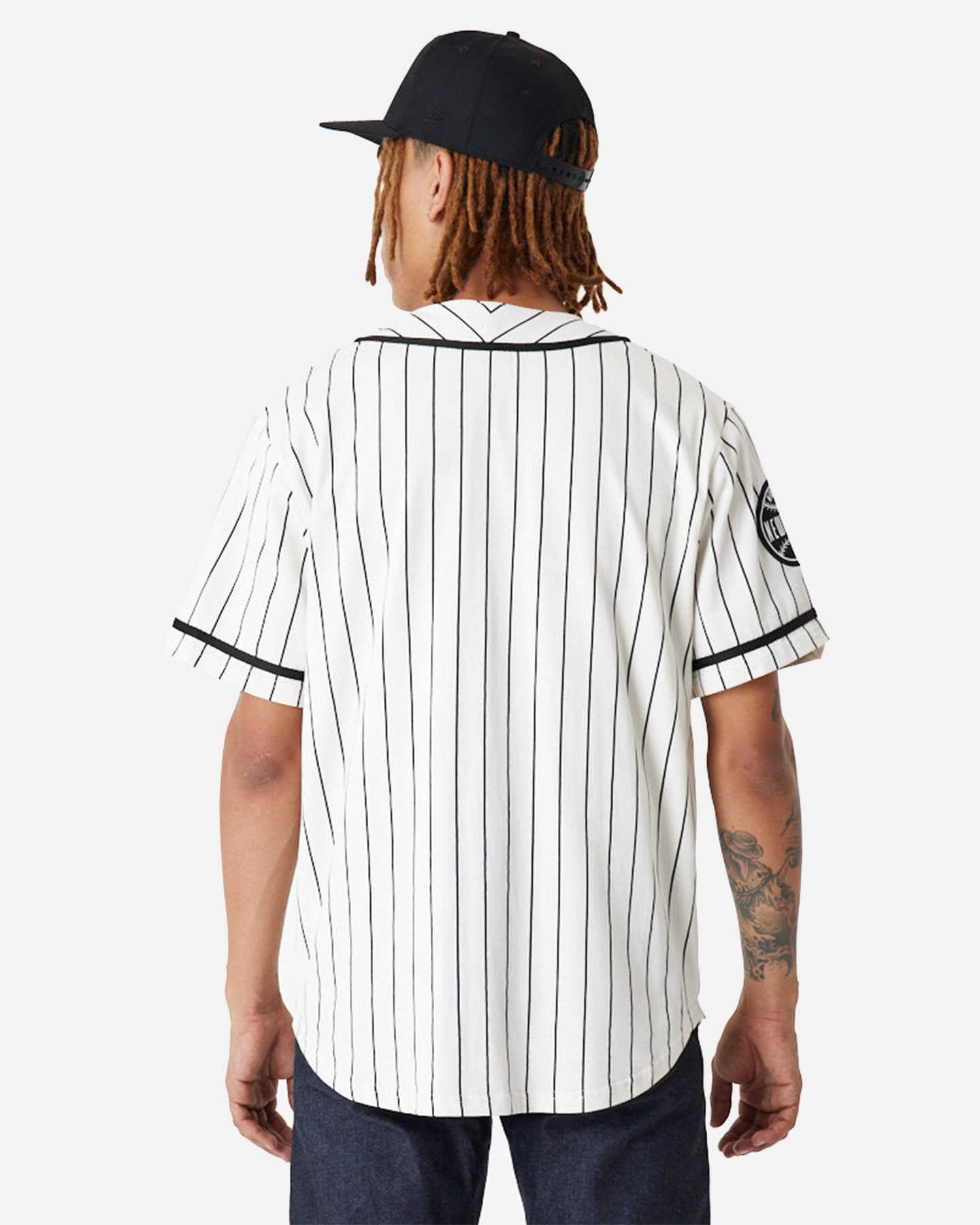 T-shirt NEW ERA PINSTRIPE OPEN M - Bianco - 0 | Cisalfa Sport
