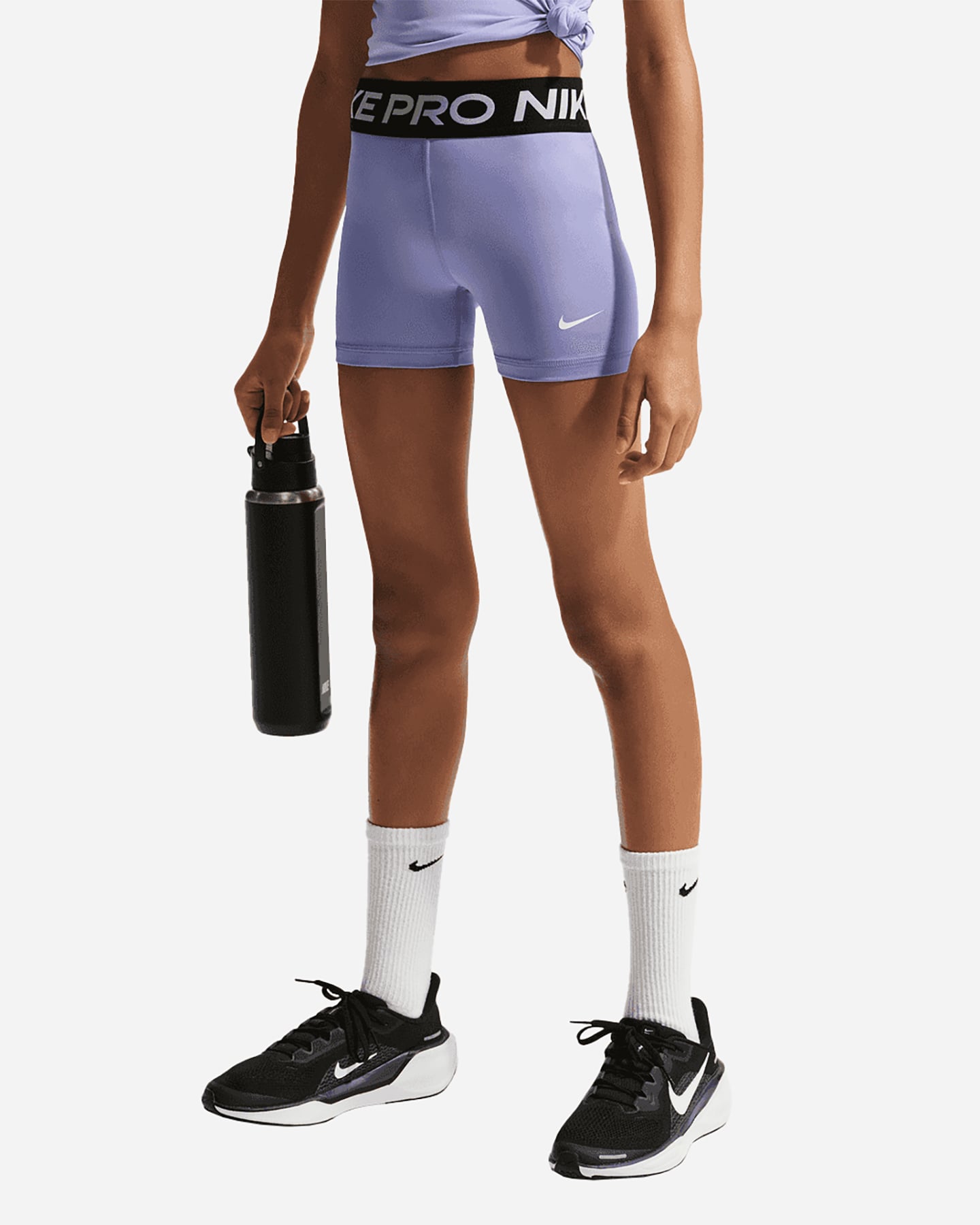 Nike Pro Jr - Pantaloncini - Lilla