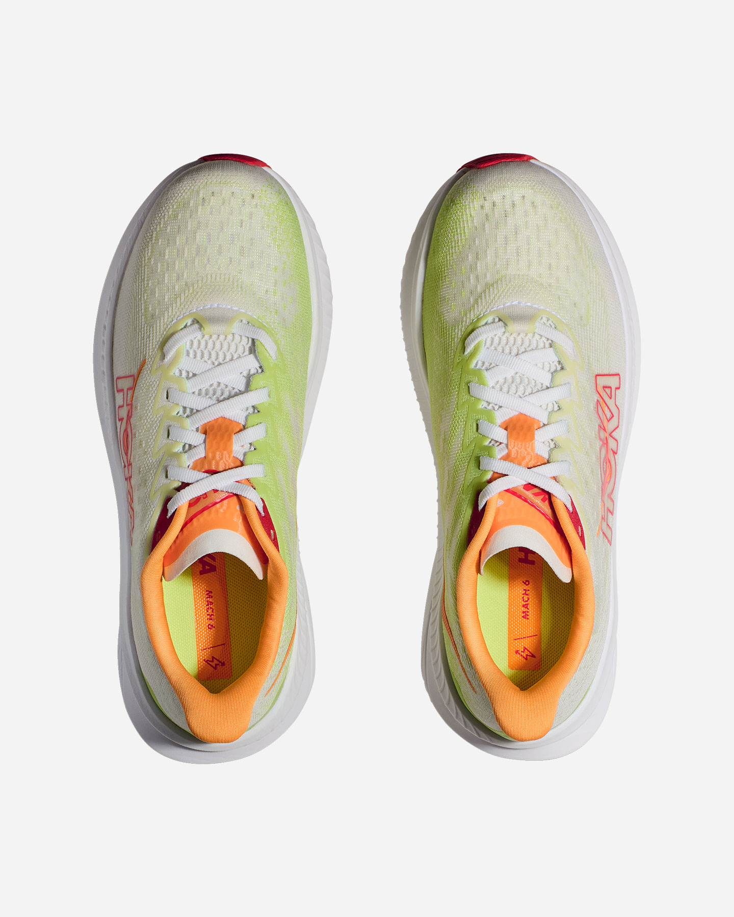 Scarpe running HOKA MACH 6 W - Bianco - 3 | Cisalfa Sport