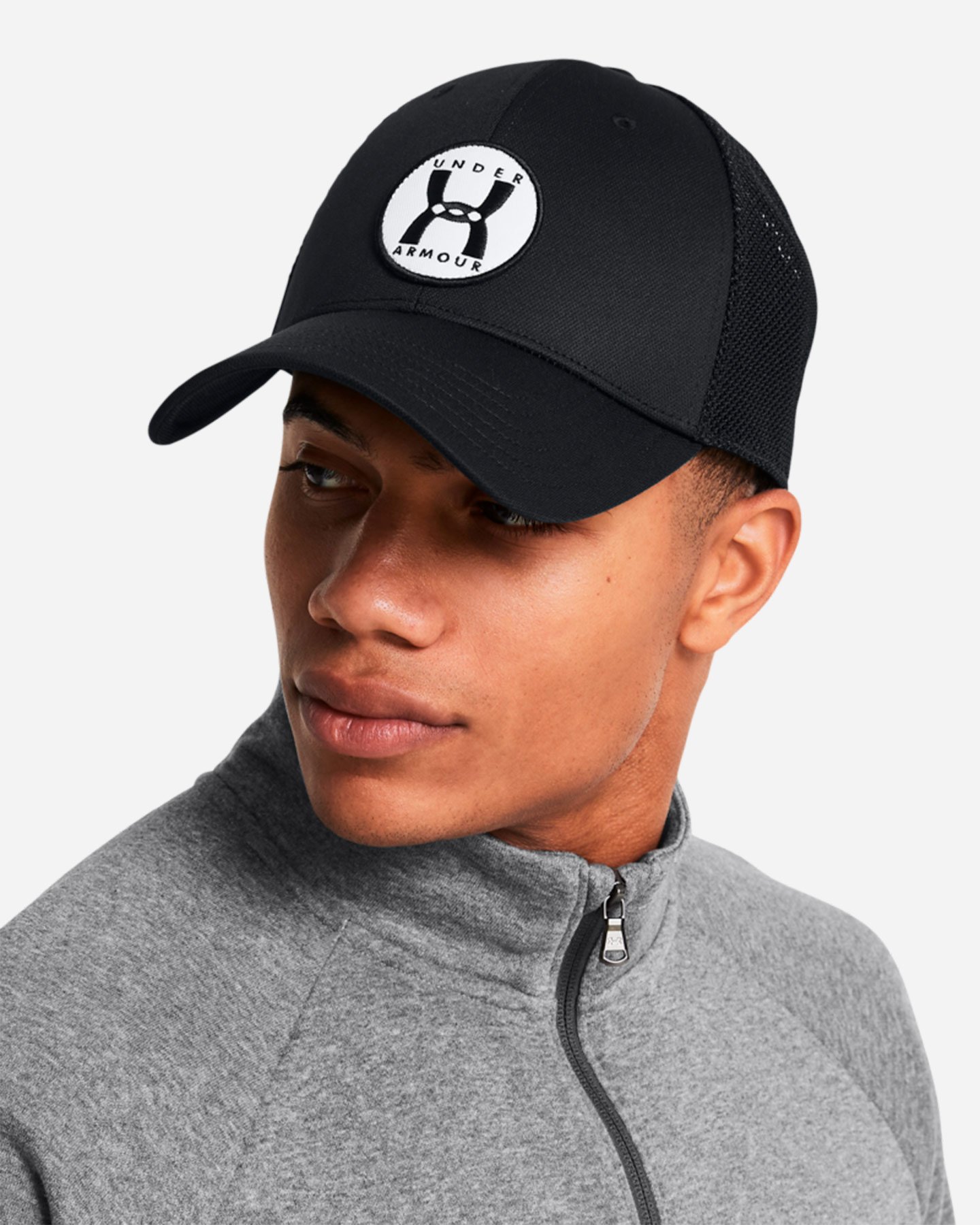Cappellino UNDER ARMOUR TRUCKER LOGO METALIC M - Nero - 2 | Cisalfa Sport
