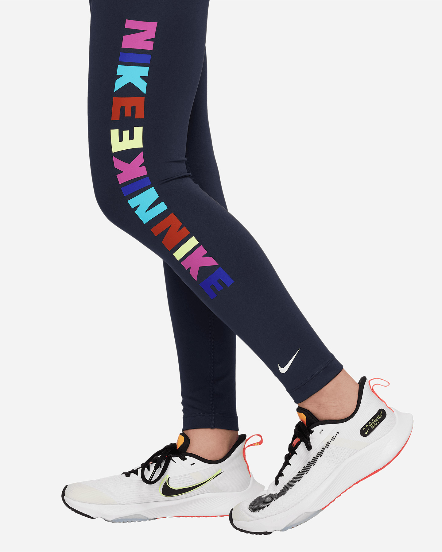 Leggings NIKE ONE LETTERING JR - Blu - 2 | Cisalfa Sport