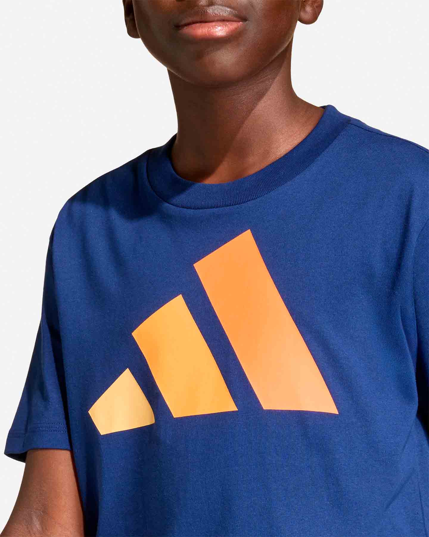 T-shirt ADIDAS ESSENTIALS JR - Blu - 4 | Cisalfa Sport