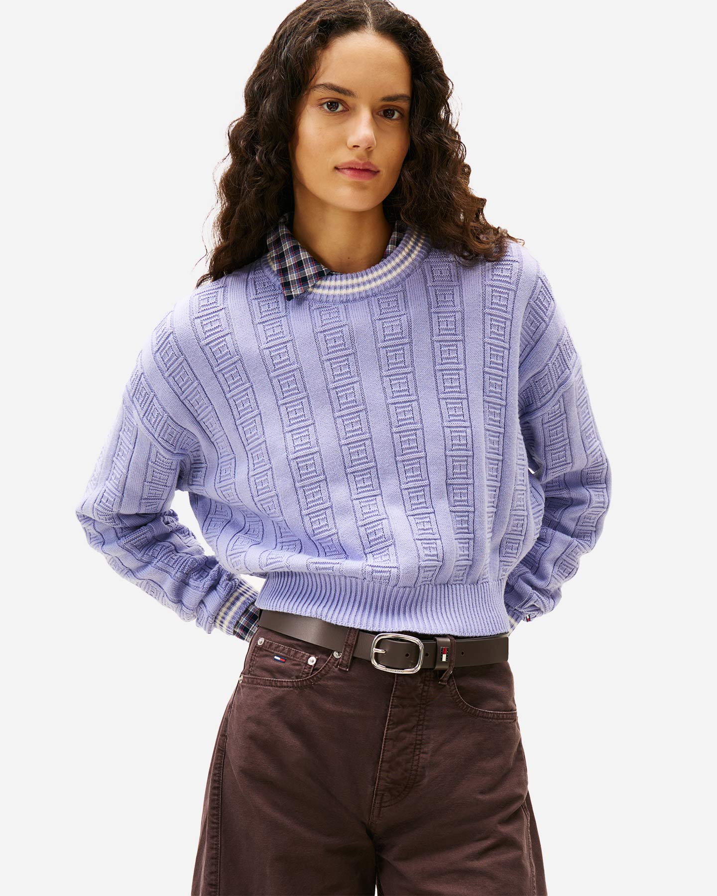 Maglione TOMMY HILFIGER BOXY FLAG W - Lilla - 1 | Cisalfa Sport