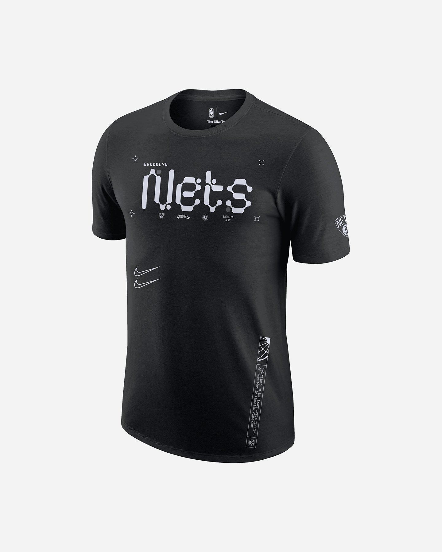 T shirt nba NIKE BROOKLYN CTS ATC MAX90 M - Nero - 0 | Cisalfa Sport
