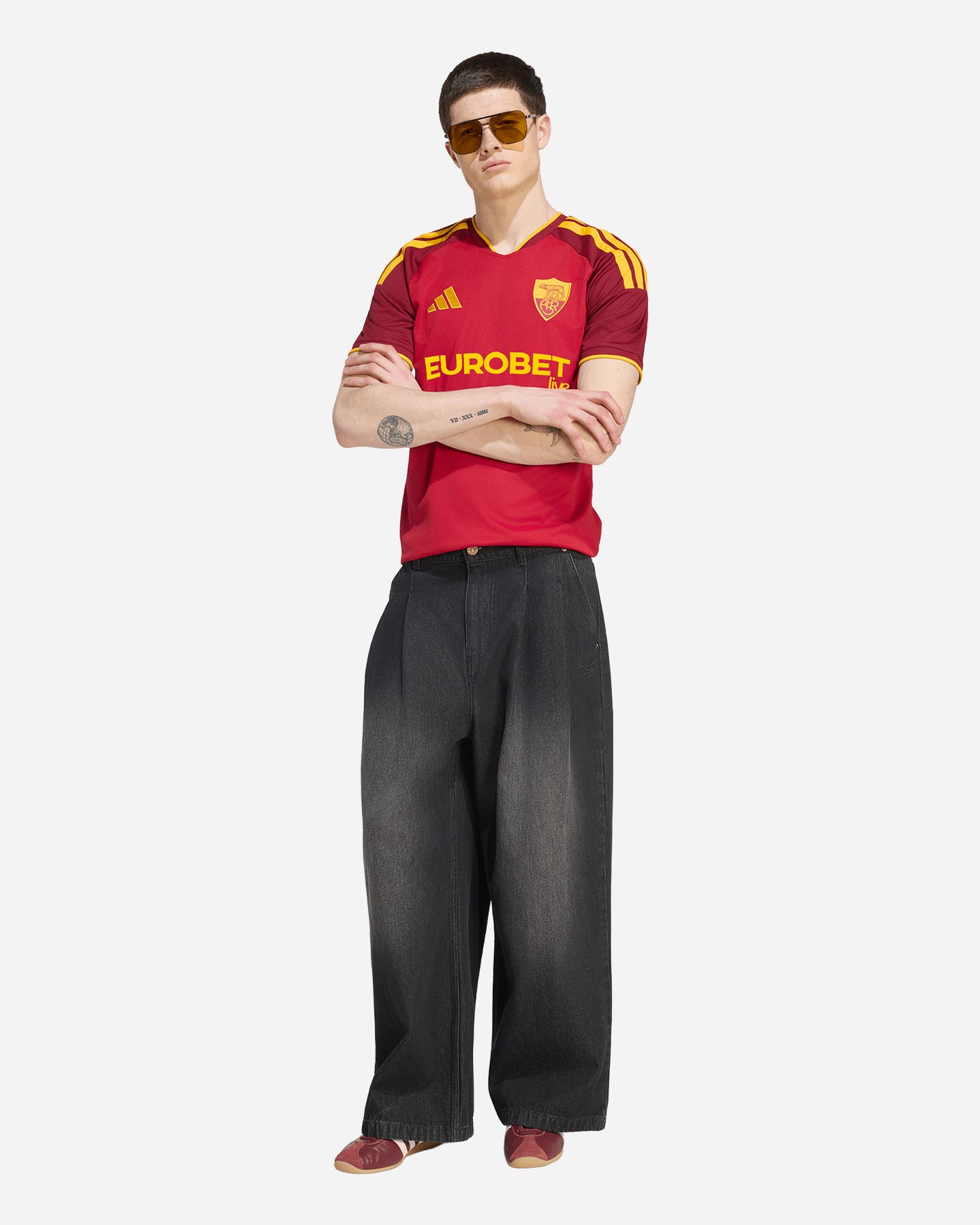 Maglia calcio ufficiale ADIDAS AS ROMA HOME 26-27 M - Rosso - 4 | Cisalfa Sport