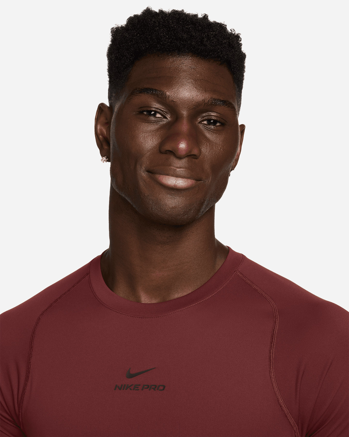 T-shirt training NIKE DRI FIT PRO SMALL LOGO M - Rosso - 2 | Cisalfa Sport