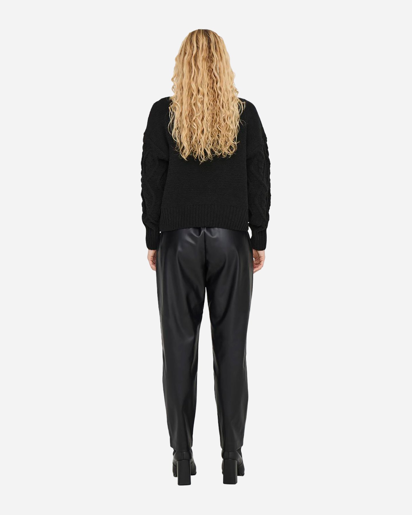 Maglione ONLY FLORA TRECCE W - Nero - 4 | Cisalfa Sport