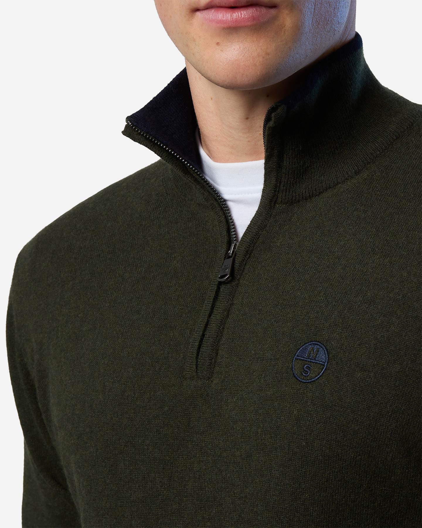 Maglione NORTH SAILS ZIP COTTON M - Verde - 5 | Cisalfa Sport