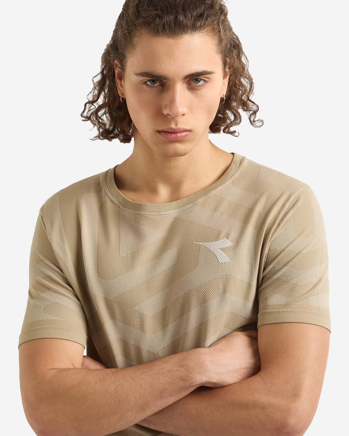 T-shirt running DIADORA STRATOUNO SKIN FRIENDLY M - Beige - 4 | Cisalfa Sport