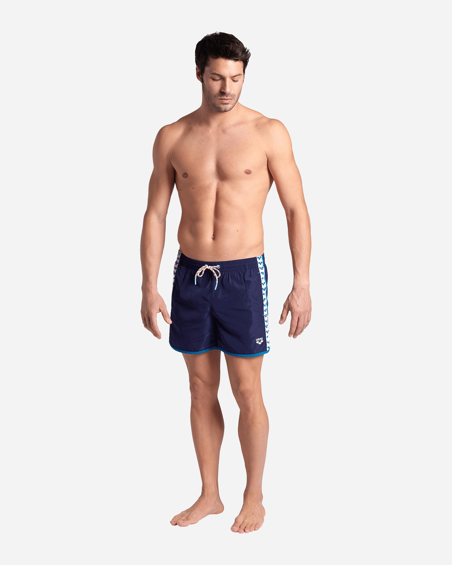 Boxer mare ARENA TEAM STRIPE M - Blu Navy - 2 | Cisalfa Sport