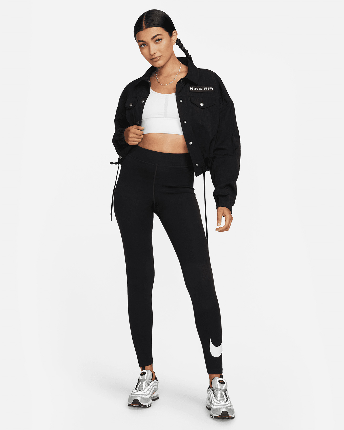Leggings NIKE NEW SWOOSH W - Nero - 3 | Cisalfa Sport