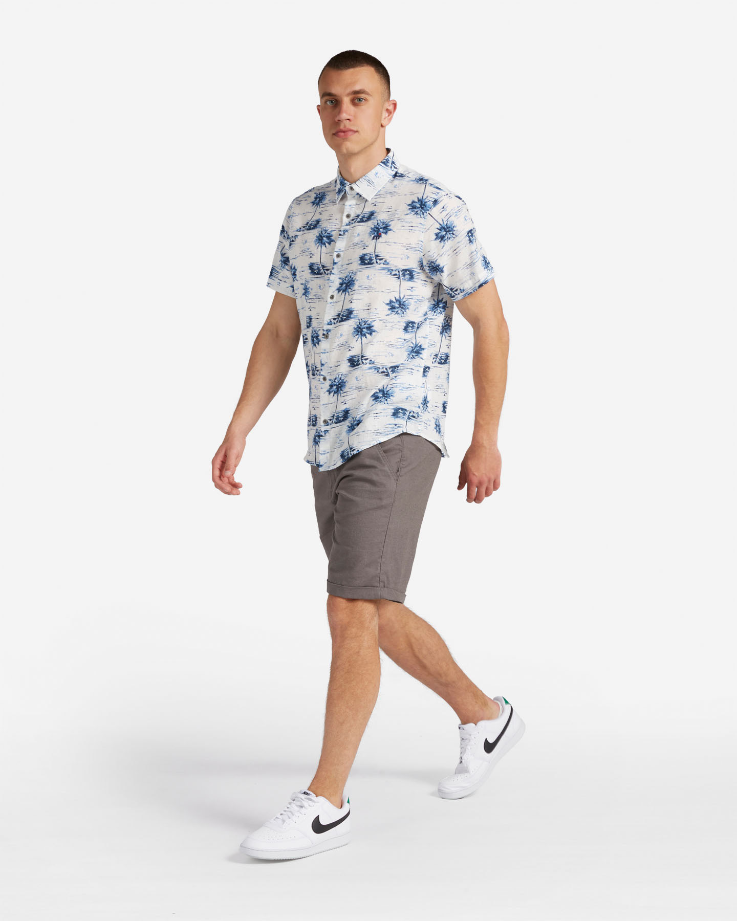 Camicia MISTRAL BLUEPALMS M - Bianco - 3 | Cisalfa Sport