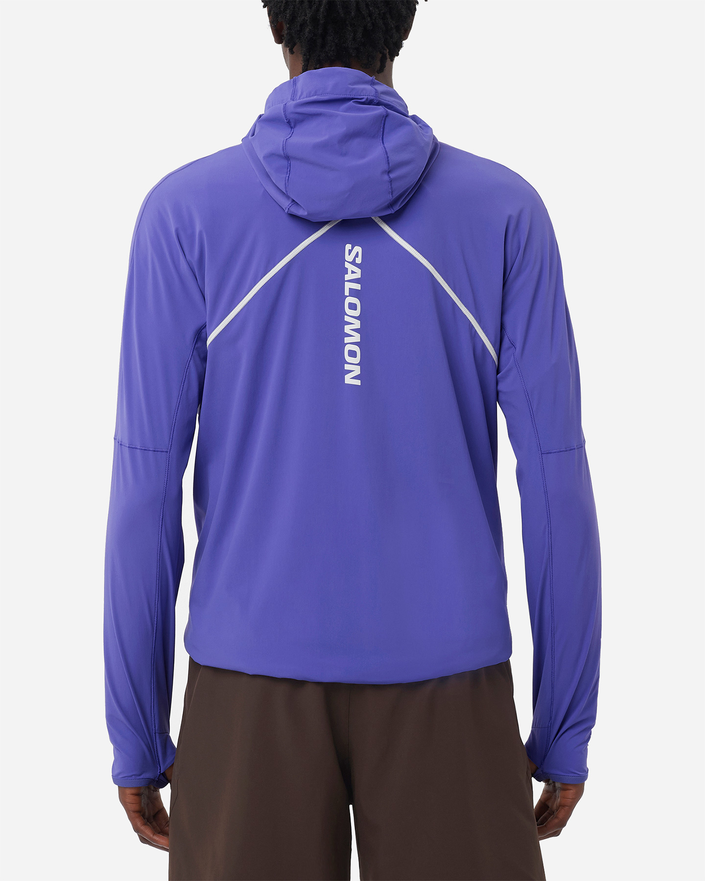 Maglia running SALOMON TRAIL SENSE AERO HYBRID M - Viola - 2 | Cisalfa Sport