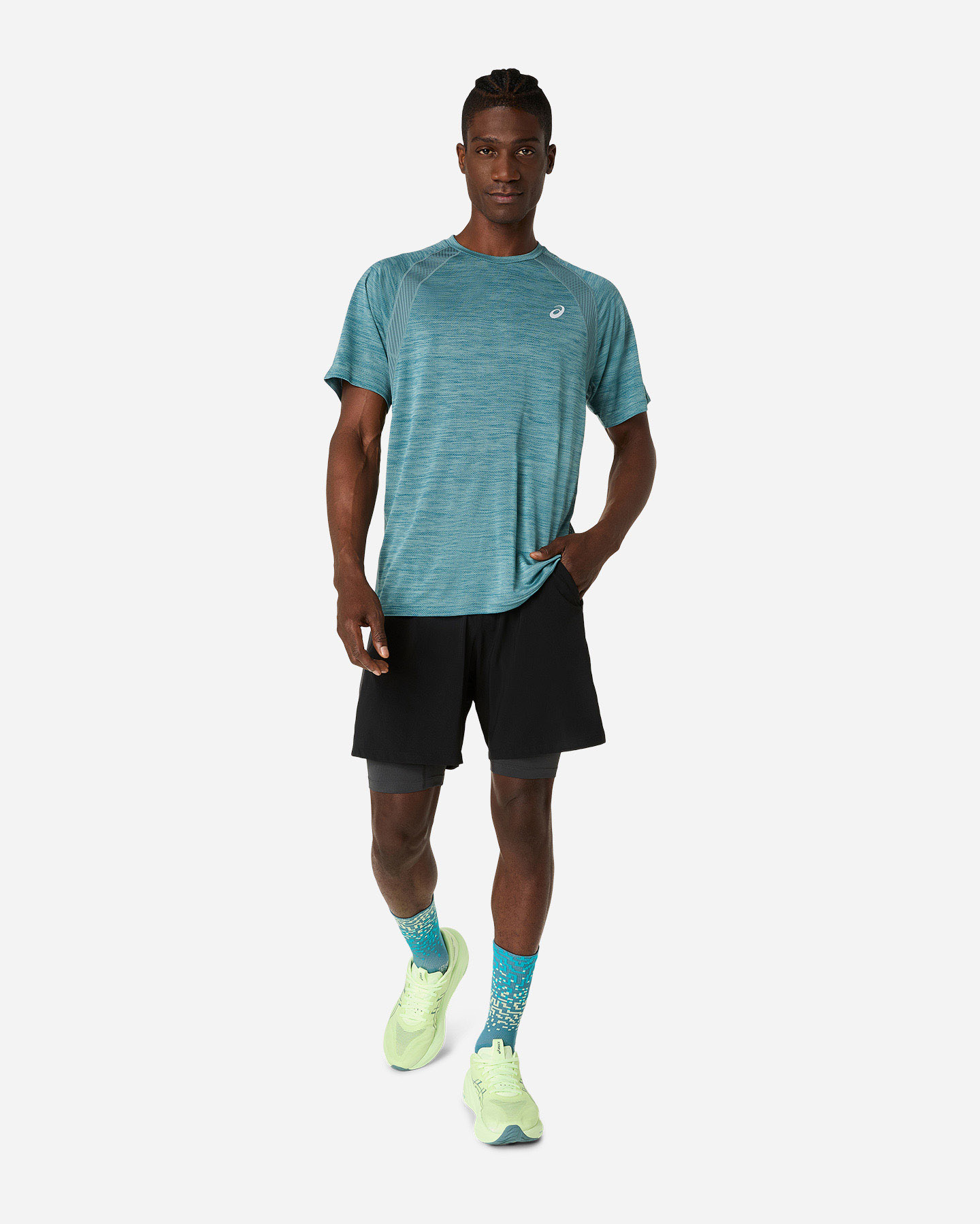 T-shirt running ASICS ROAD M - Verde - 2 | Cisalfa Sport