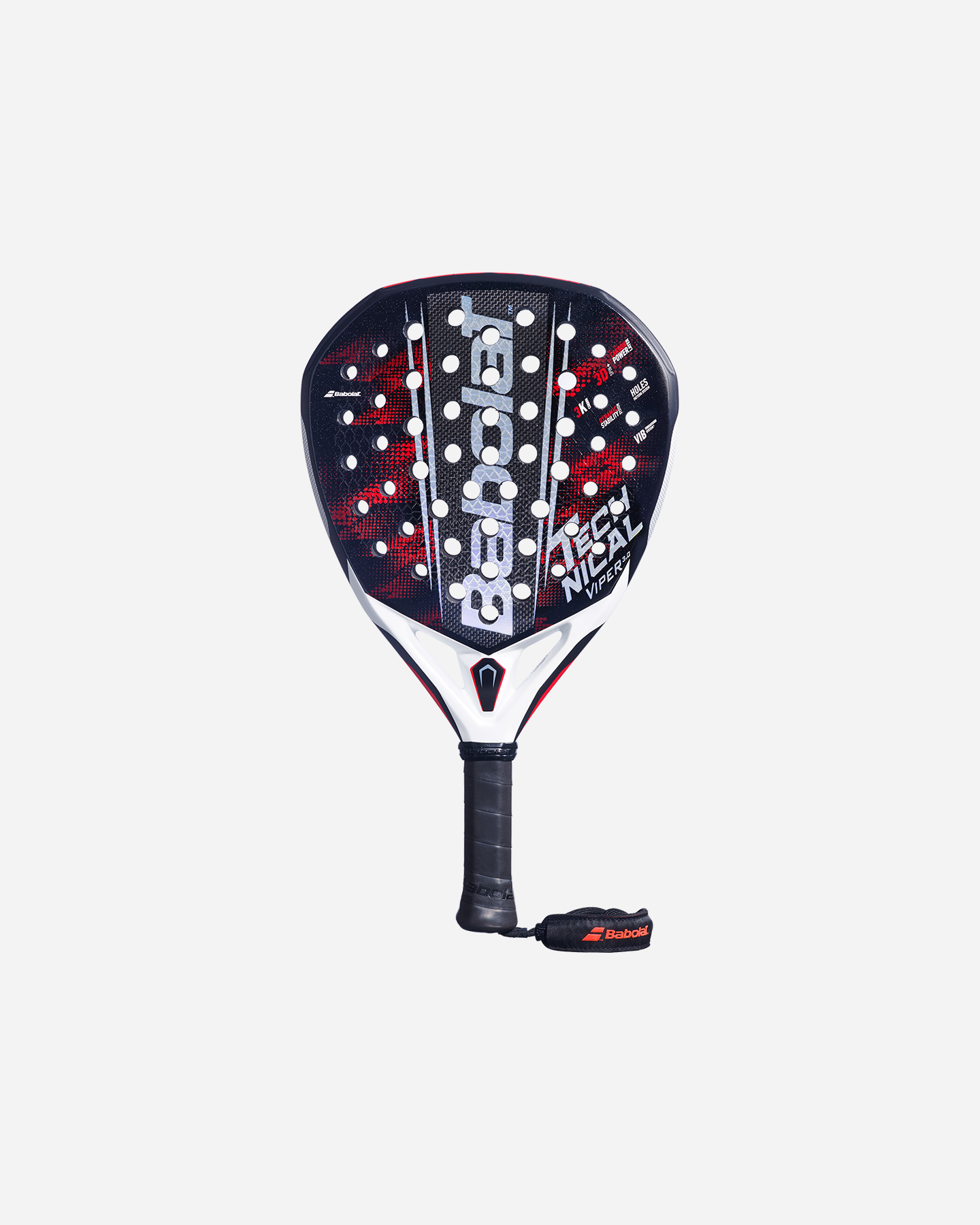 Racchetta padel performance BABOLAT TECHNICAL VIPER 3.0  - Rosso - 0 | Cisalfa Sport