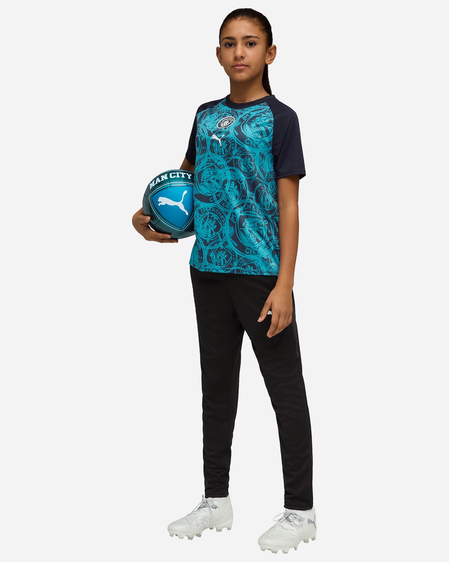 Abbigliamento calcio ufficiale PUMA PREMATCH MANCHESTER CITY 26 JR - Color mix - 2 | Cisalfa Sport